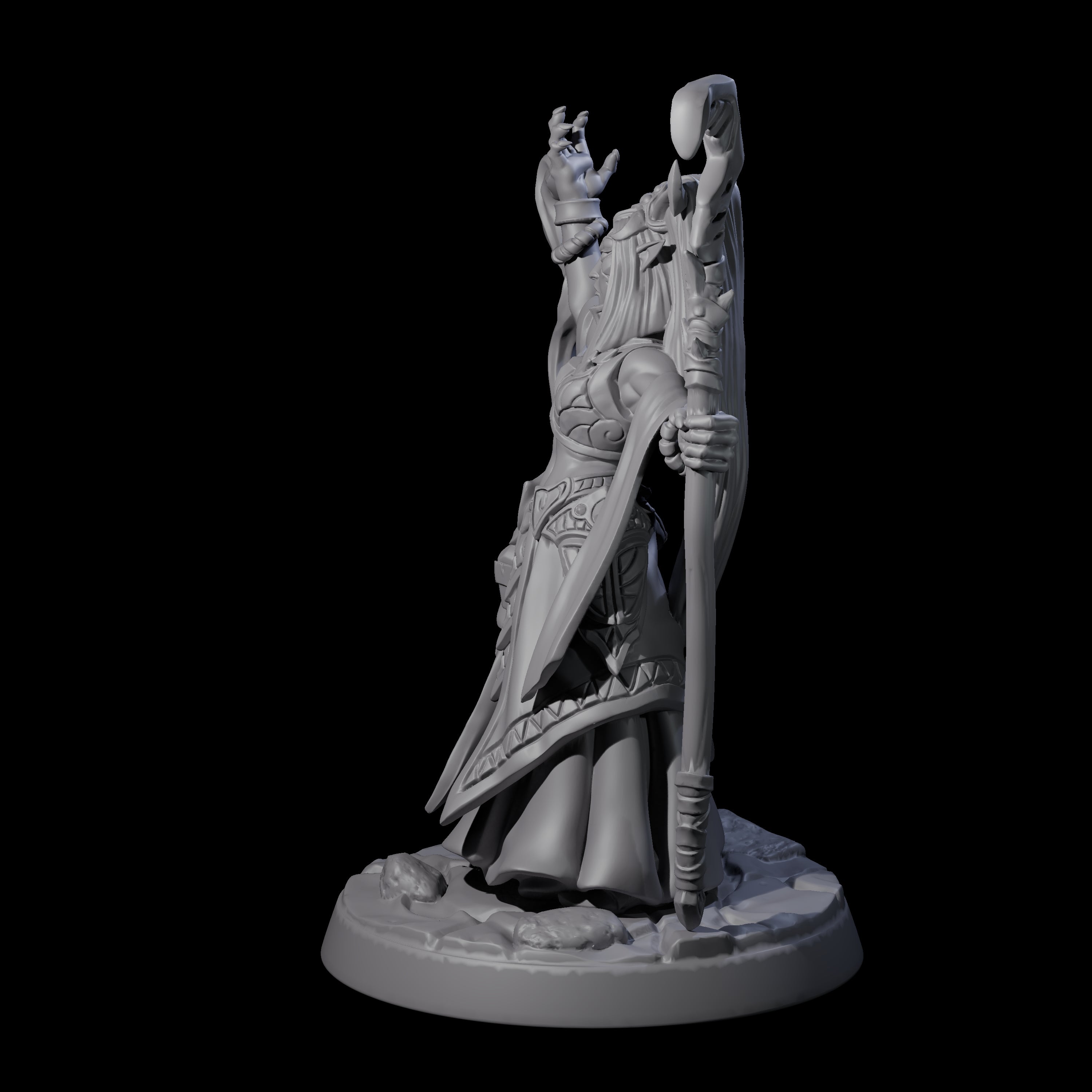 Corrupt High Priestess Miniature for Dungeons and Dragons, Pathfinder or other TTRPGs