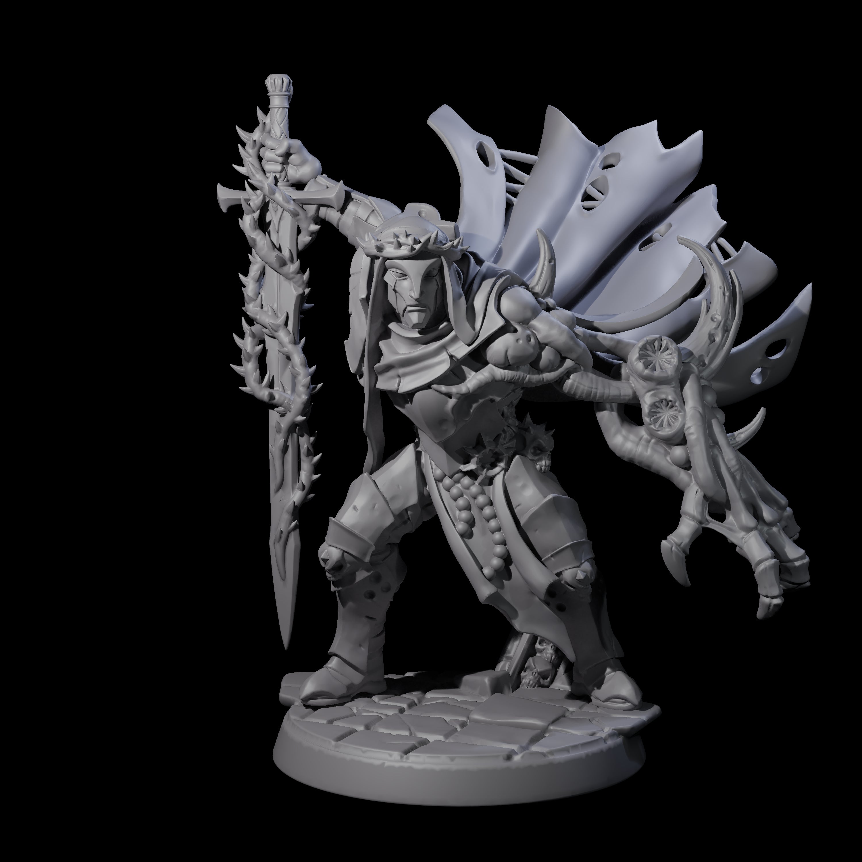 Corrupt Warforged Knight Miniature for Dungeons and Dragons, Pathfinder or other TTRPGs