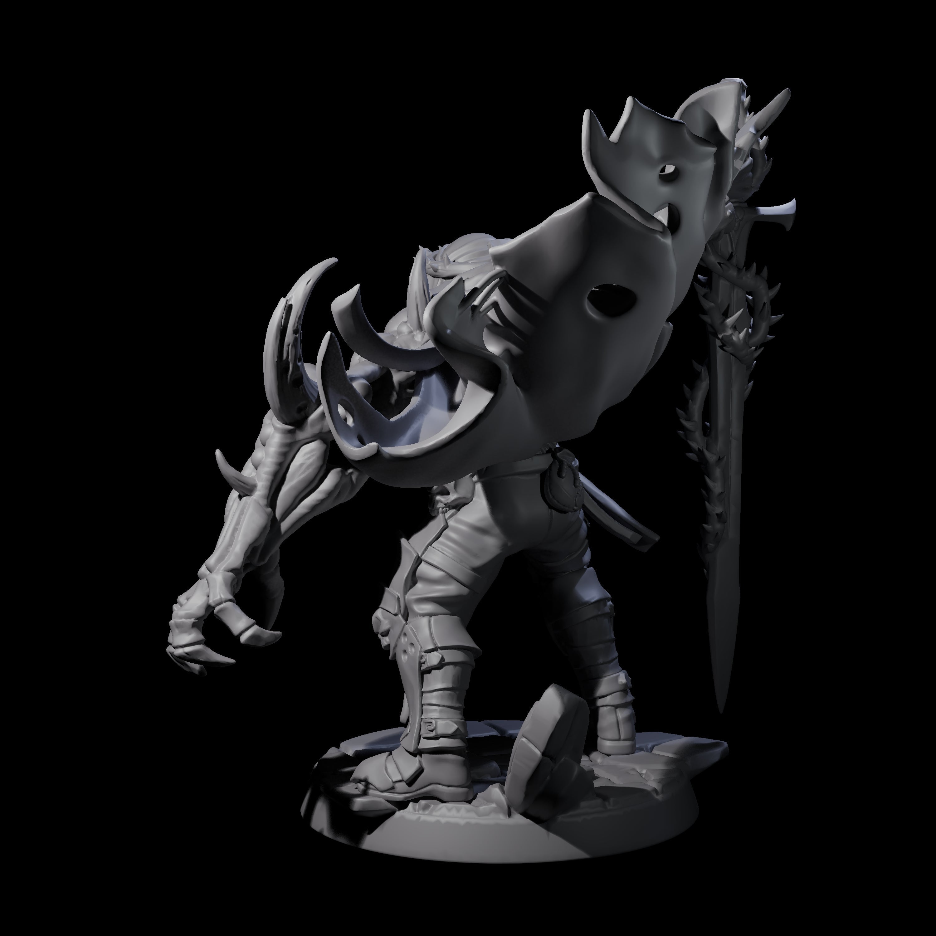 Corrupt Warforged Knight Miniature for Dungeons and Dragons, Pathfinder or other TTRPGs