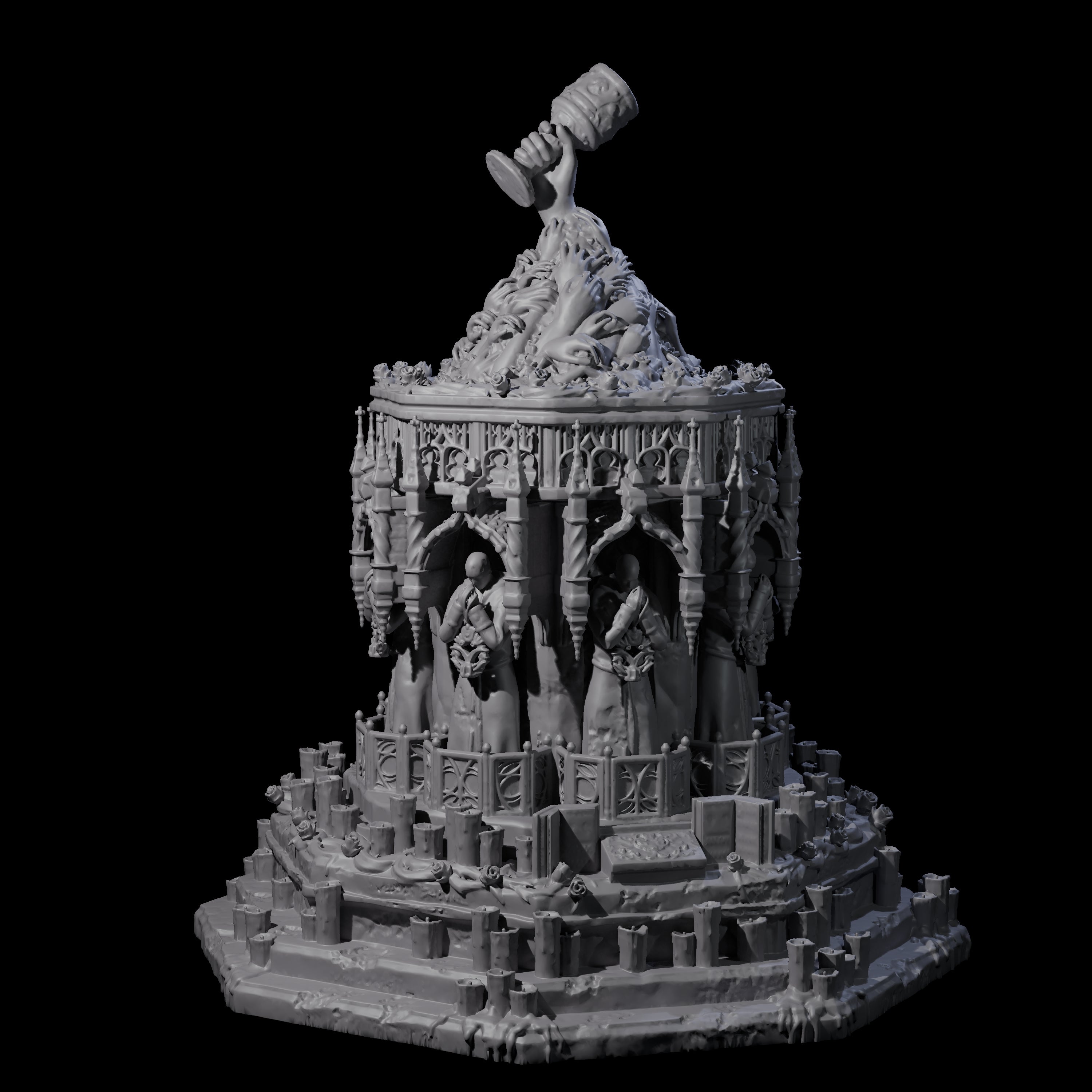 Corrupted Eldritch Chalice Miniature for Dungeons and Dragons, Pathfinder or other TTRPGs