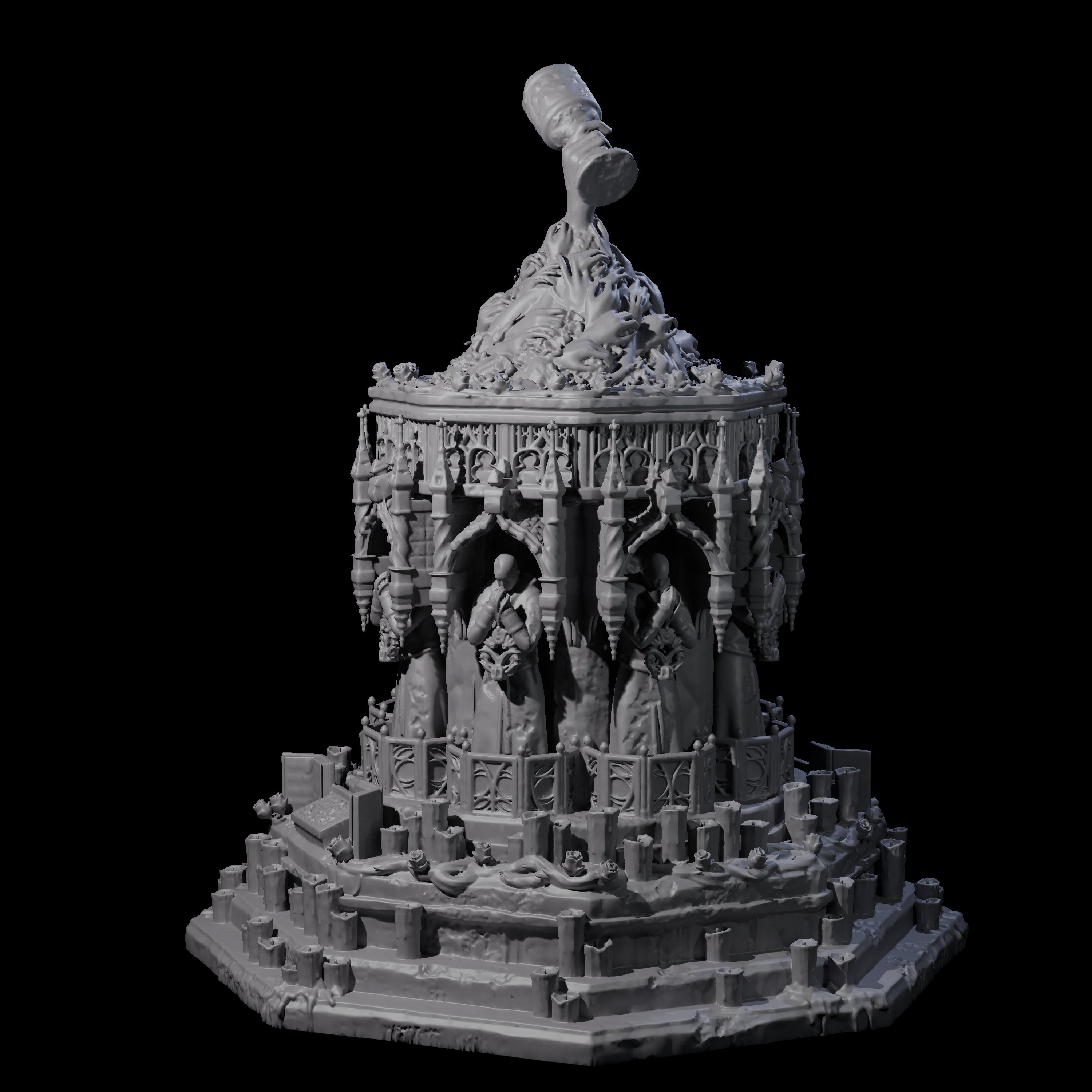 Corrupted Eldritch Chalice Miniature for Dungeons and Dragons, Pathfinder or other TTRPGs