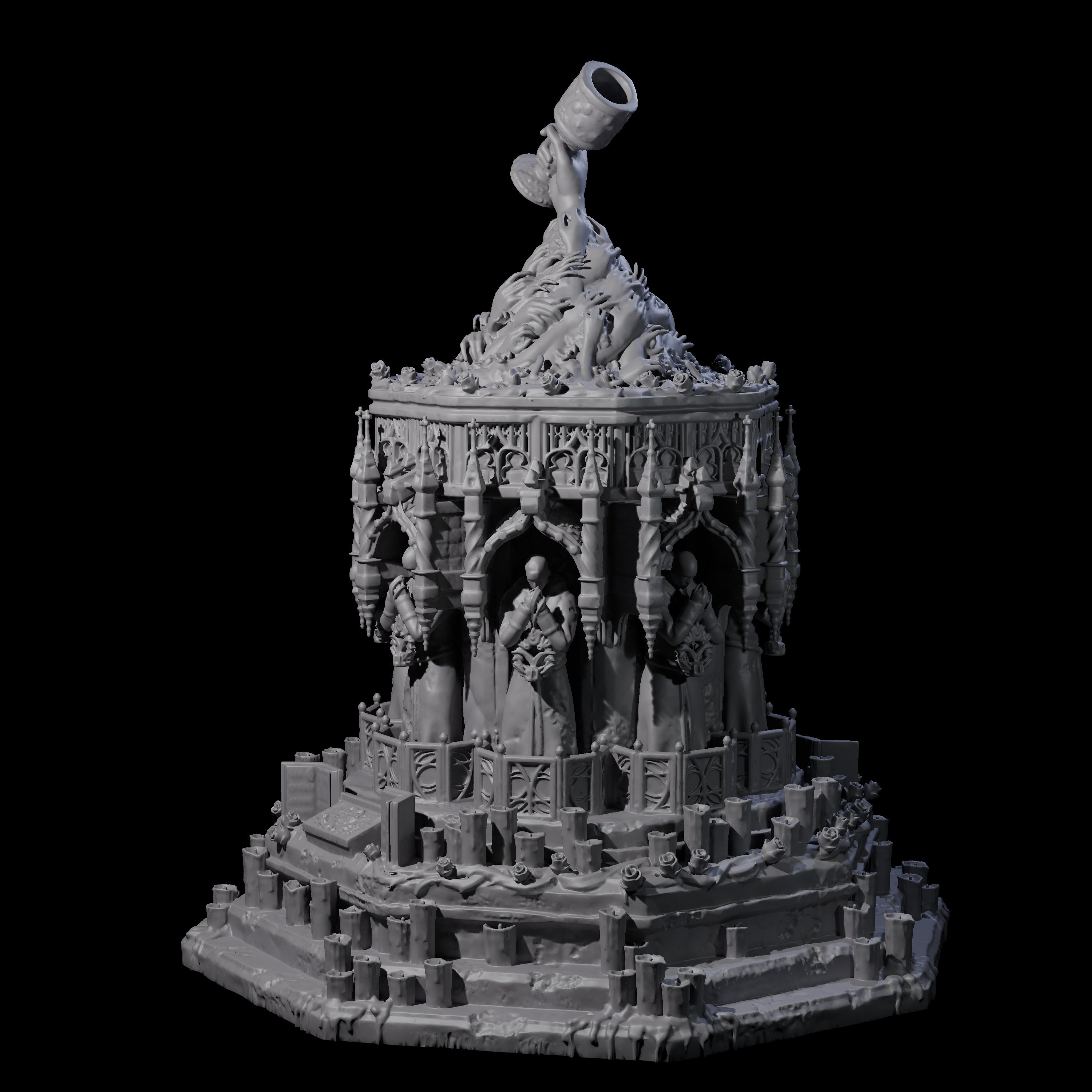 Corrupted Eldritch Chalice Miniature for Dungeons and Dragons, Pathfinder or other TTRPGs