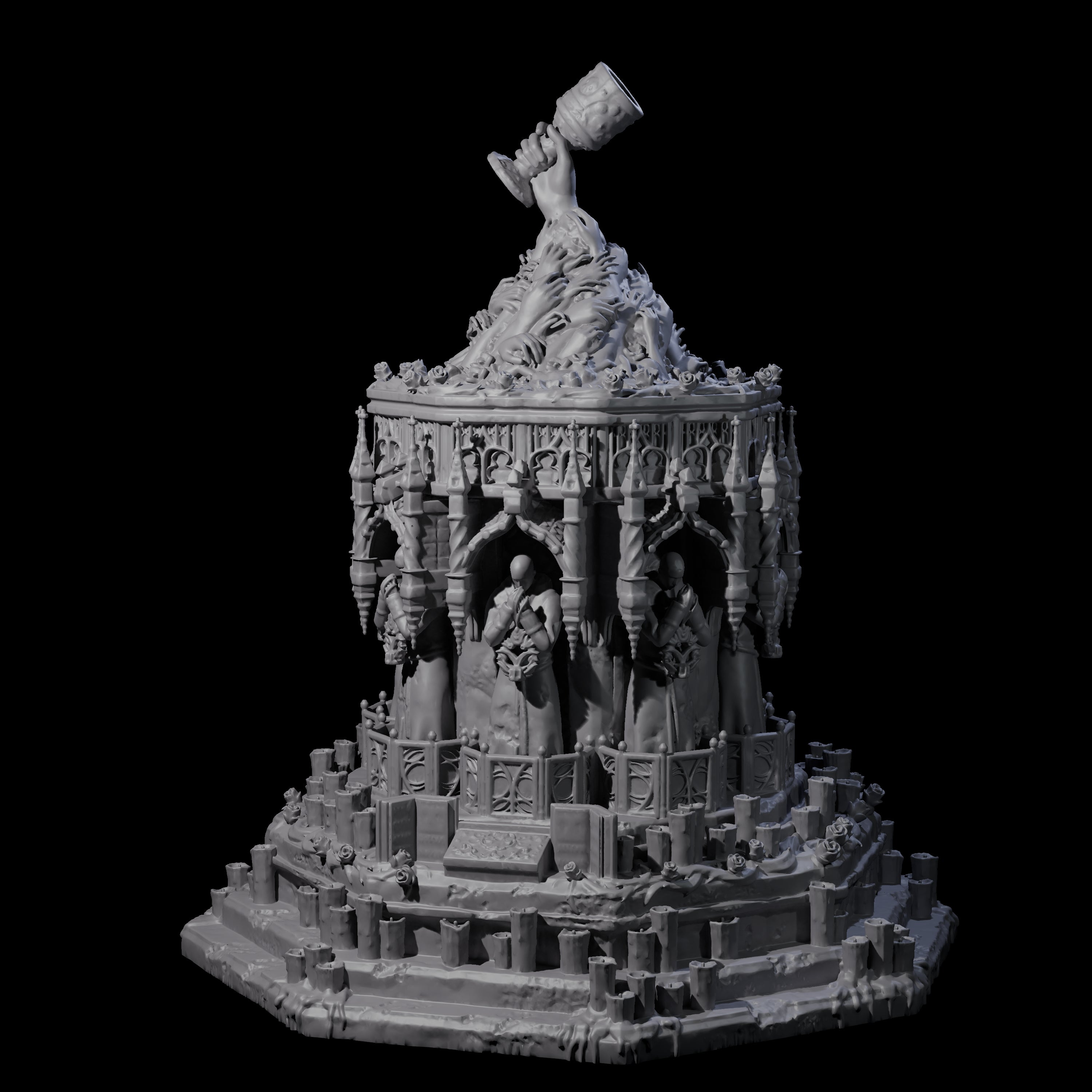 Corrupted Eldritch Chalice Miniature for Dungeons and Dragons, Pathfinder or other TTRPGs