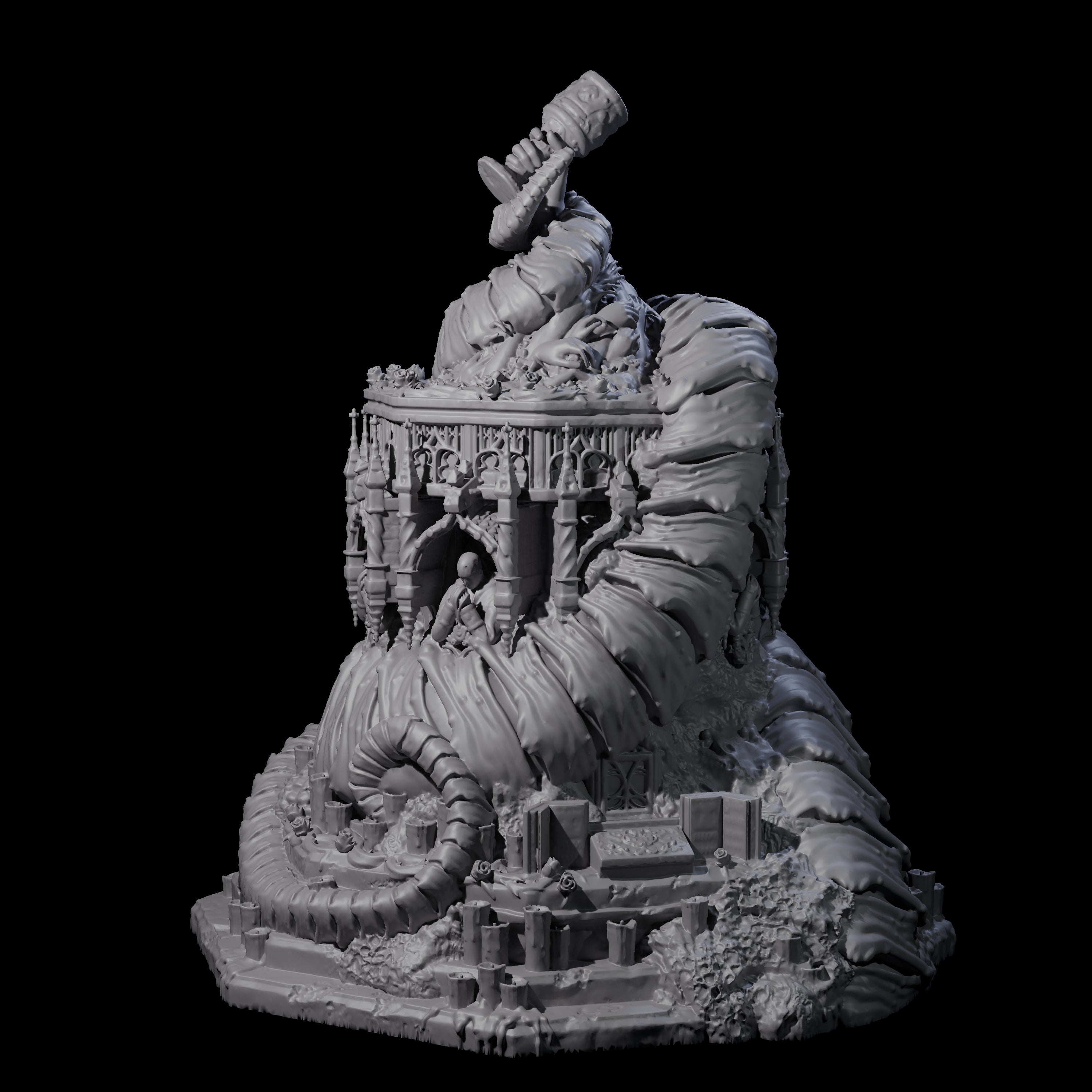 Corrupted Eldritch Chalice Miniature for Dungeons and Dragons, Pathfinder or other TTRPGs