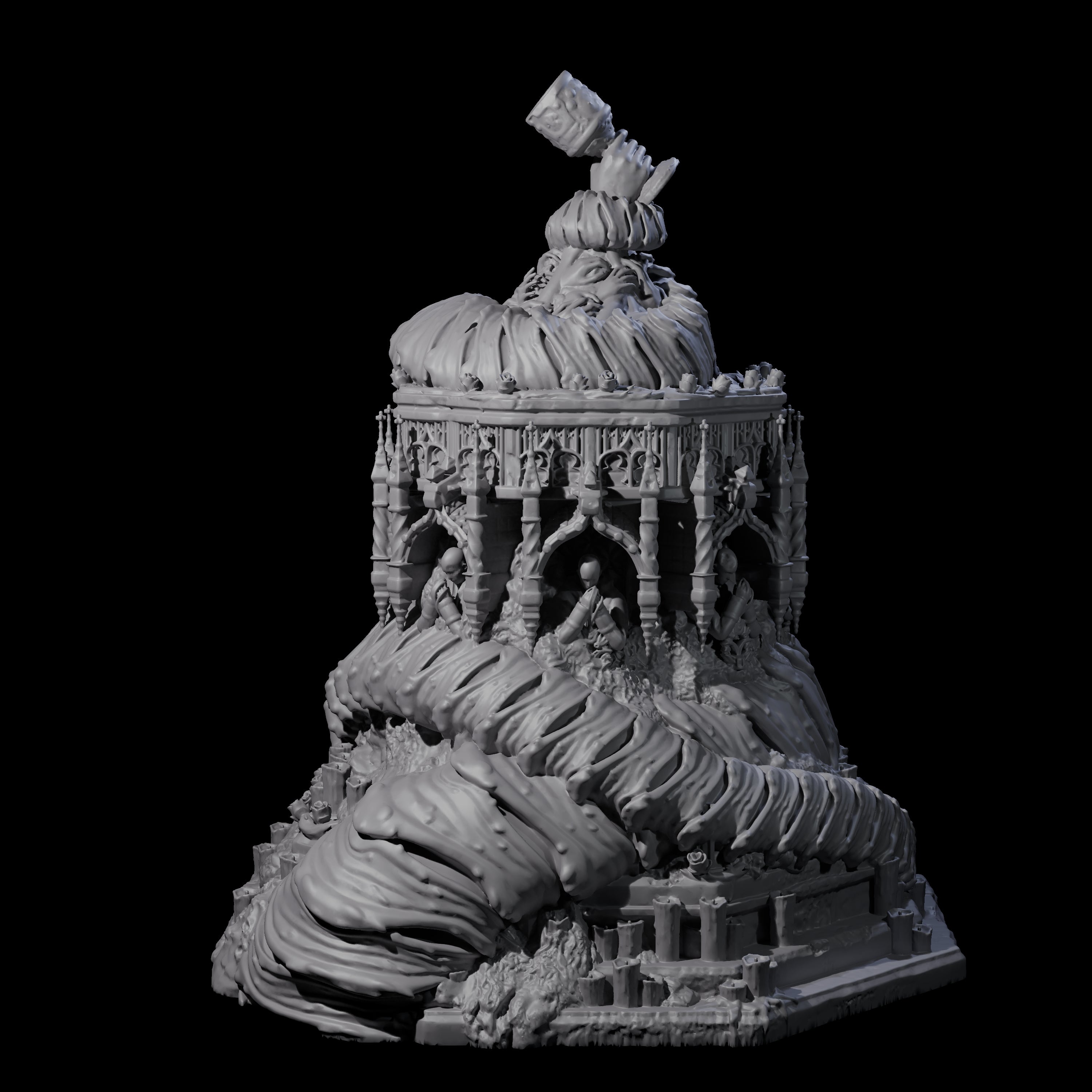 Corrupted Eldritch Chalice Miniature for Dungeons and Dragons, Pathfinder or other TTRPGs