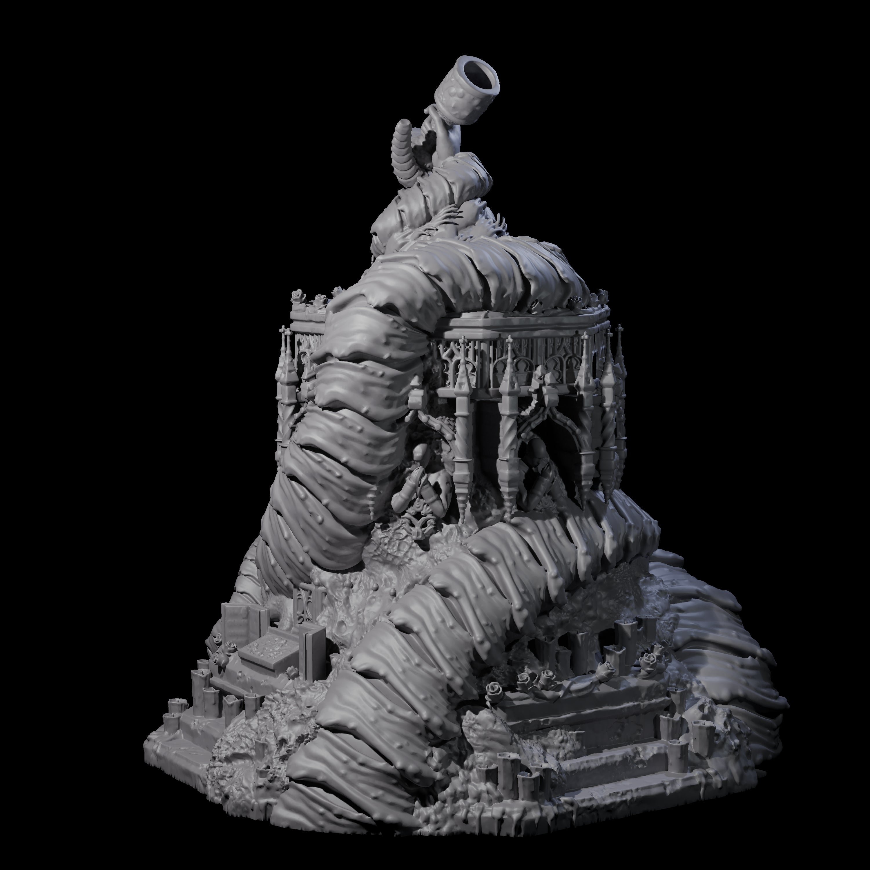 Corrupted Eldritch Chalice Miniature for Dungeons and Dragons, Pathfinder or other TTRPGs