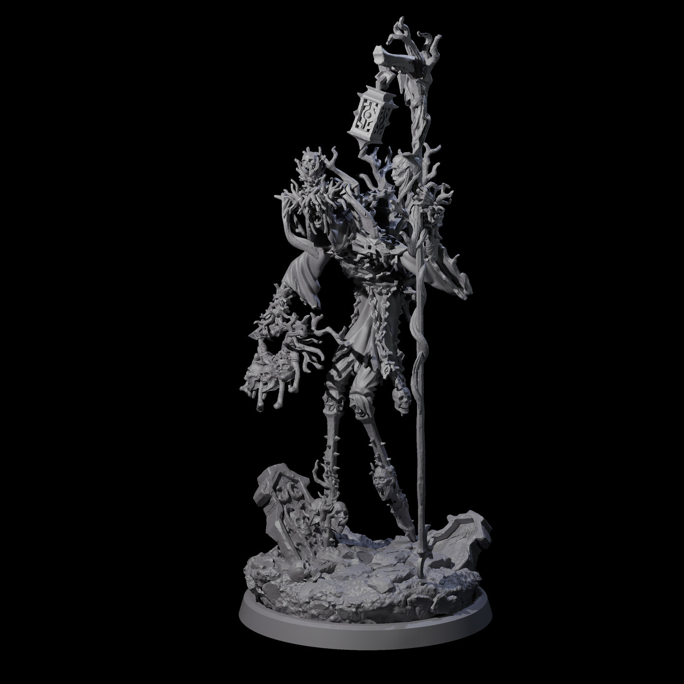 Corrupted Human Druid A Miniature for Dungeons and Dragons, Pathfinder or other TTRPGs