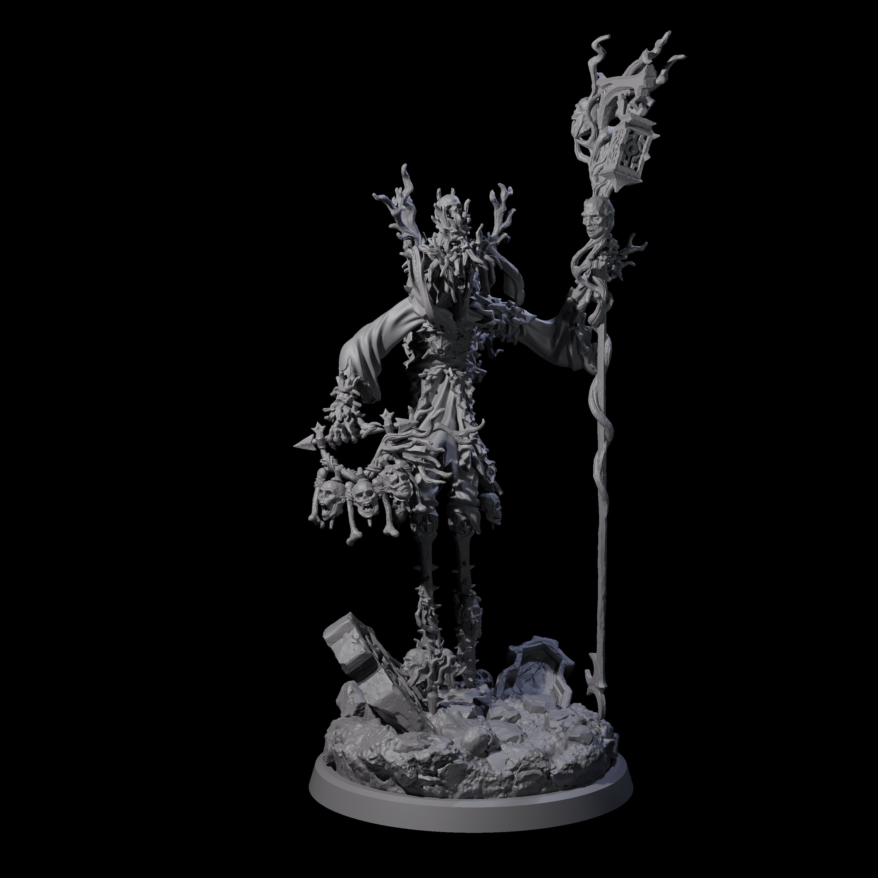 Corrupted Human Druid A Miniature for Dungeons and Dragons, Pathfinder or other TTRPGs