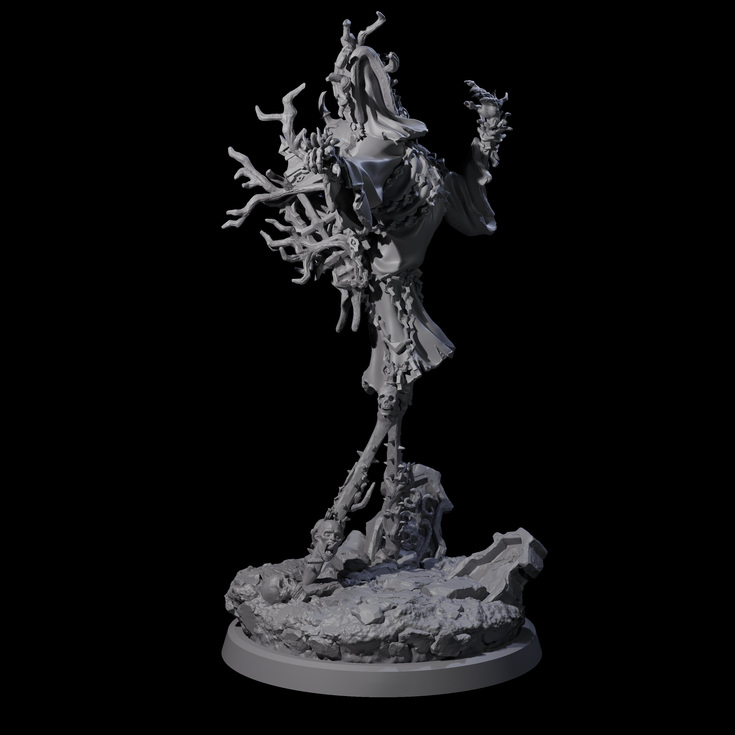 Corrupted Human Druid B Miniature for Dungeons and Dragons, Pathfinder or other TTRPGs
