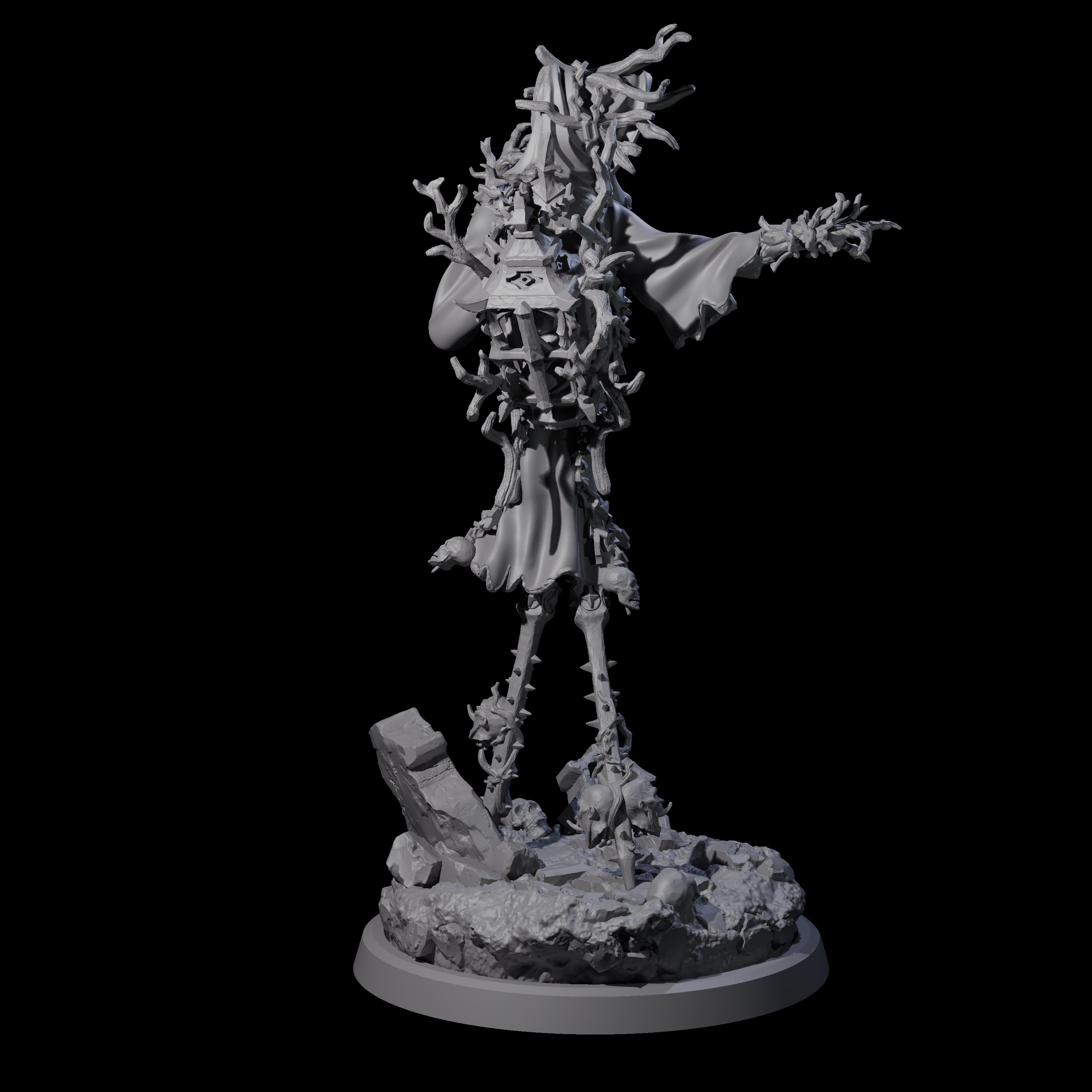 Corrupted Human Druid B Miniature for Dungeons and Dragons, Pathfinder or other TTRPGs