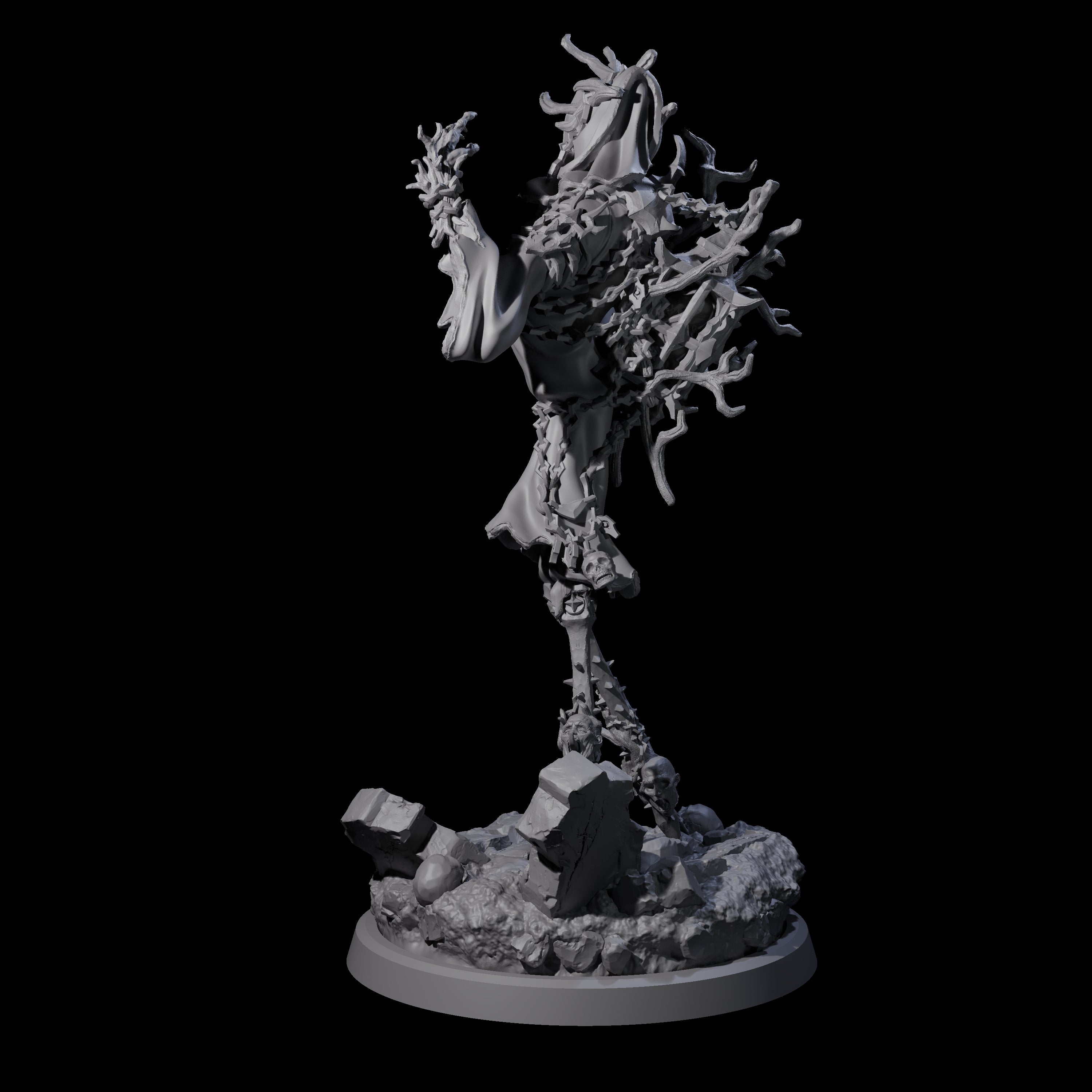 Corrupted Human Druid B Miniature for Dungeons and Dragons, Pathfinder or other TTRPGs