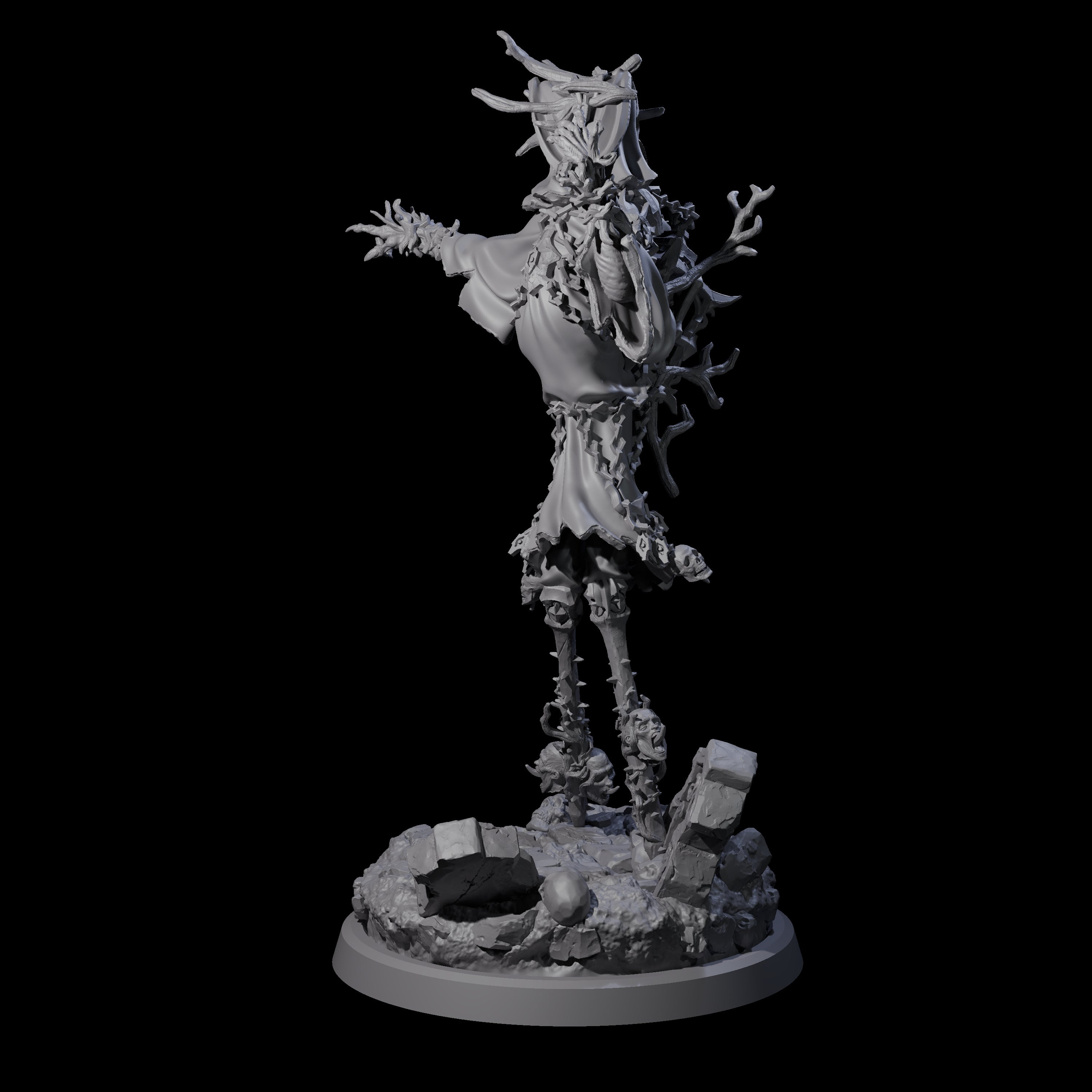 Corrupted Human Druid B Miniature for Dungeons and Dragons, Pathfinder or other TTRPGs