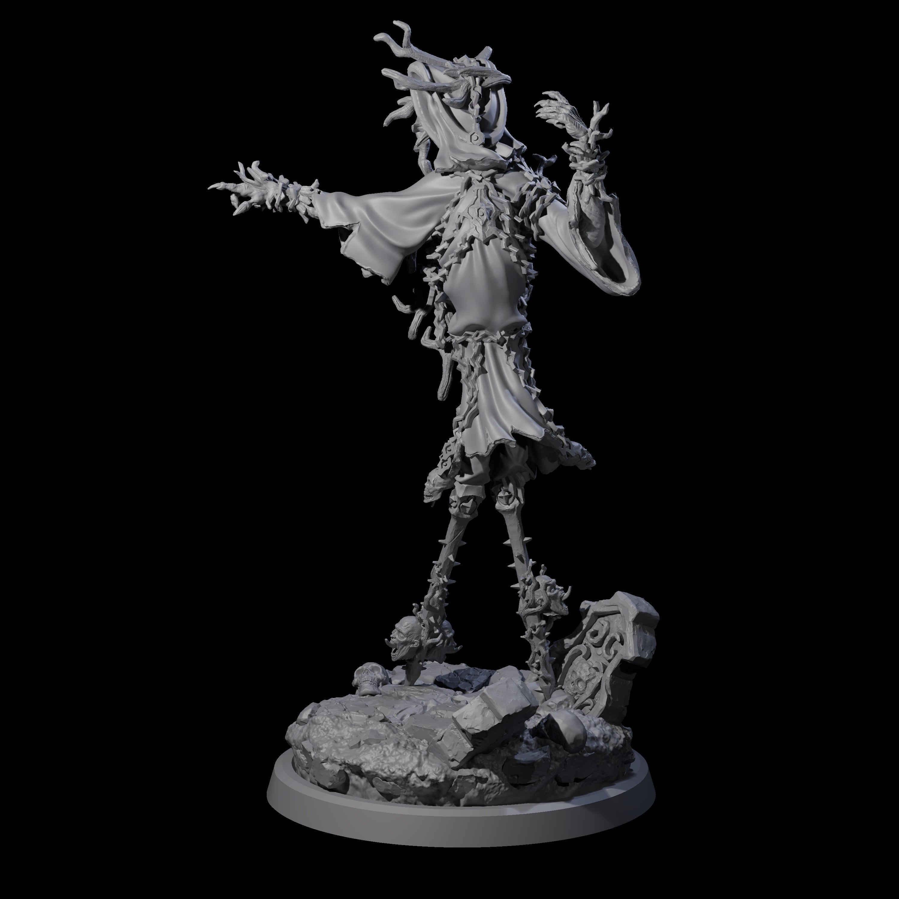 Corrupted Human Druid B Miniature for Dungeons and Dragons, Pathfinder or other TTRPGs