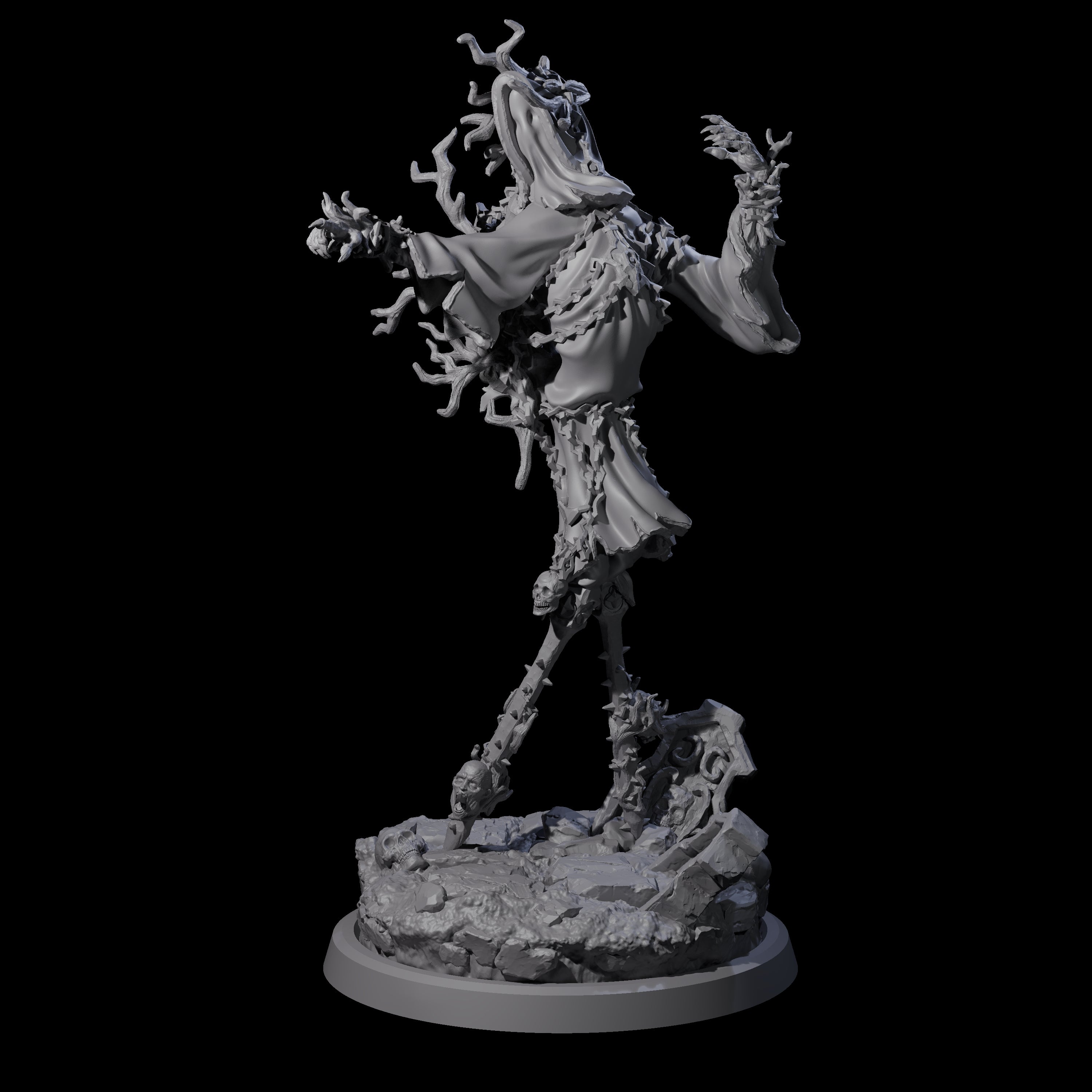 Corrupted Human Druid B Miniature for Dungeons and Dragons, Pathfinder or other TTRPGs