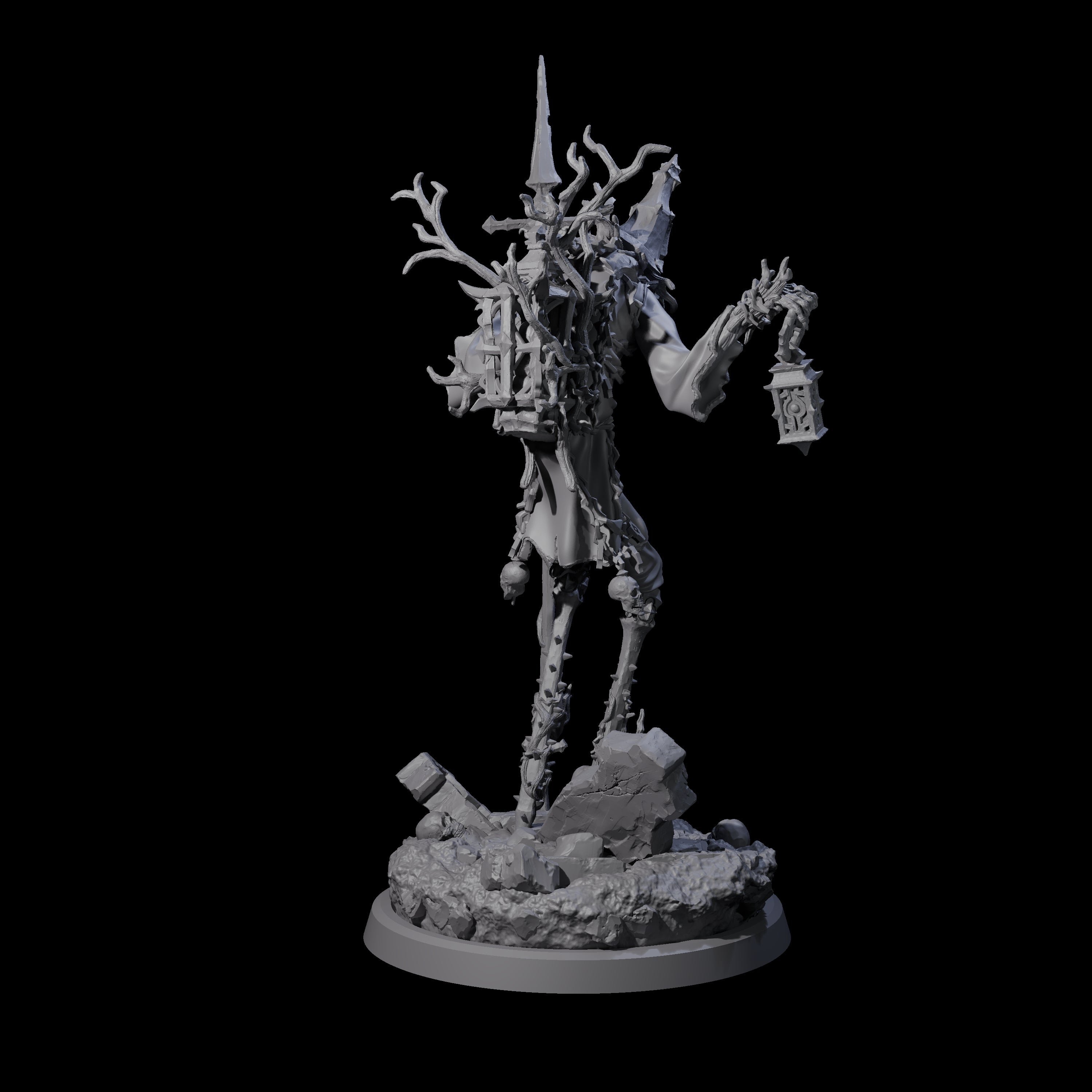 Corrupted Human Druid C Miniature for Dungeons and Dragons, Pathfinder or other TTRPGs