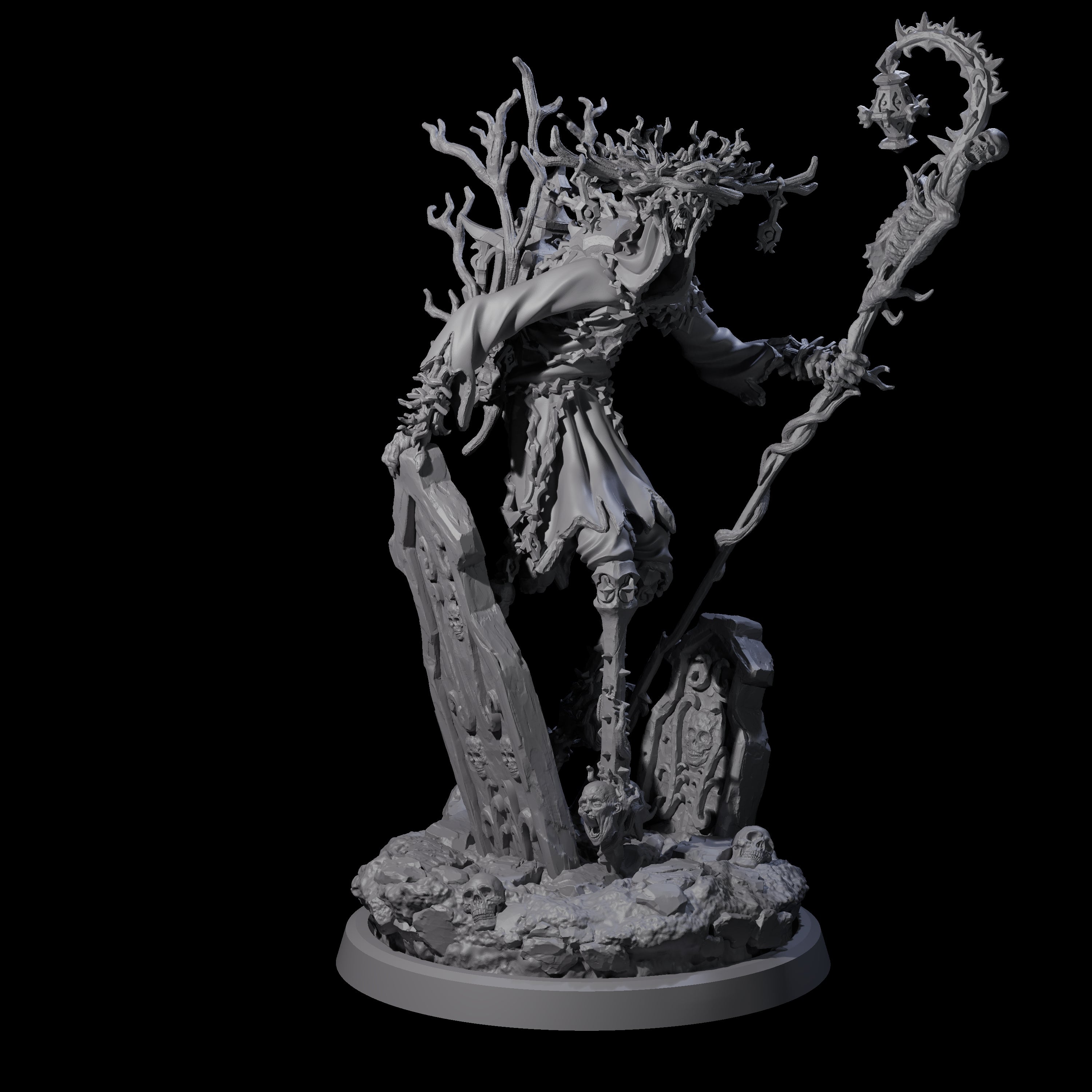 Corrupted Human Druid D Miniature for Dungeons and Dragons, Pathfinder or other TTRPGs