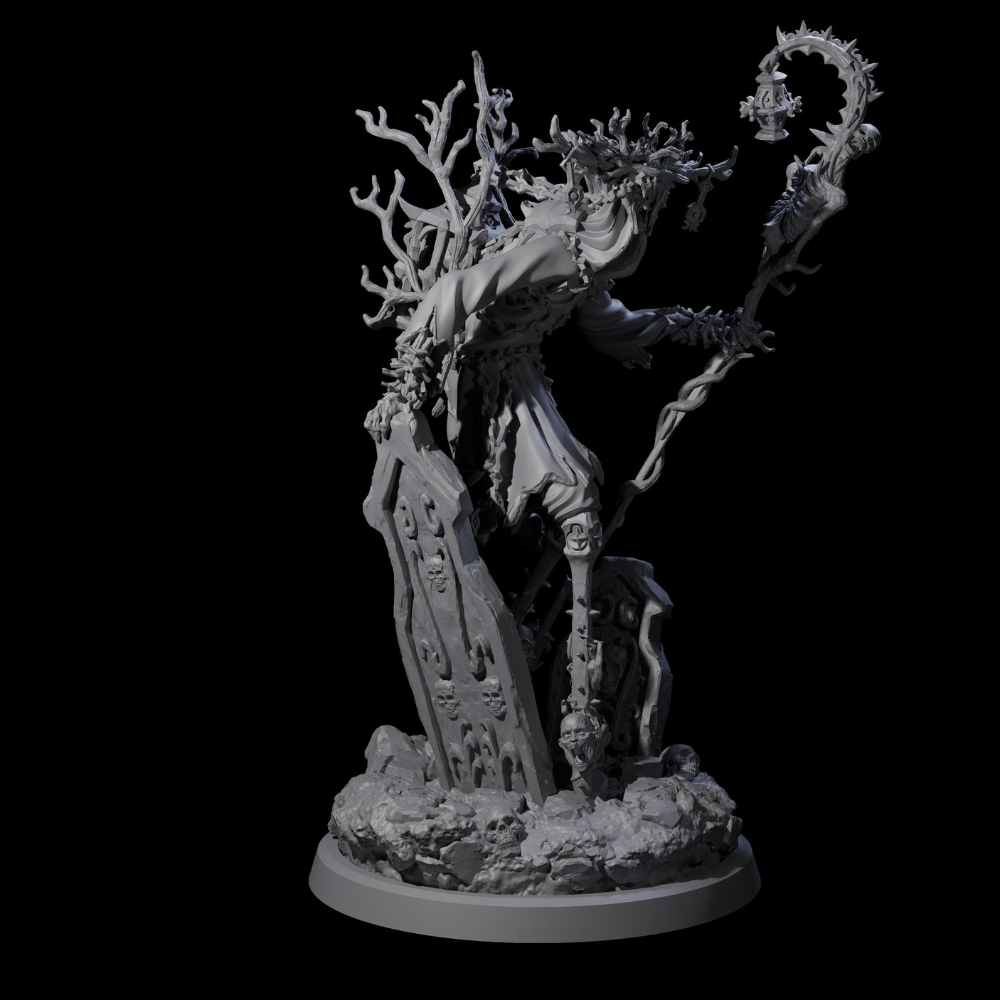 Corrupted Human Druid D Miniature for Dungeons and Dragons, Pathfinder or other TTRPGs