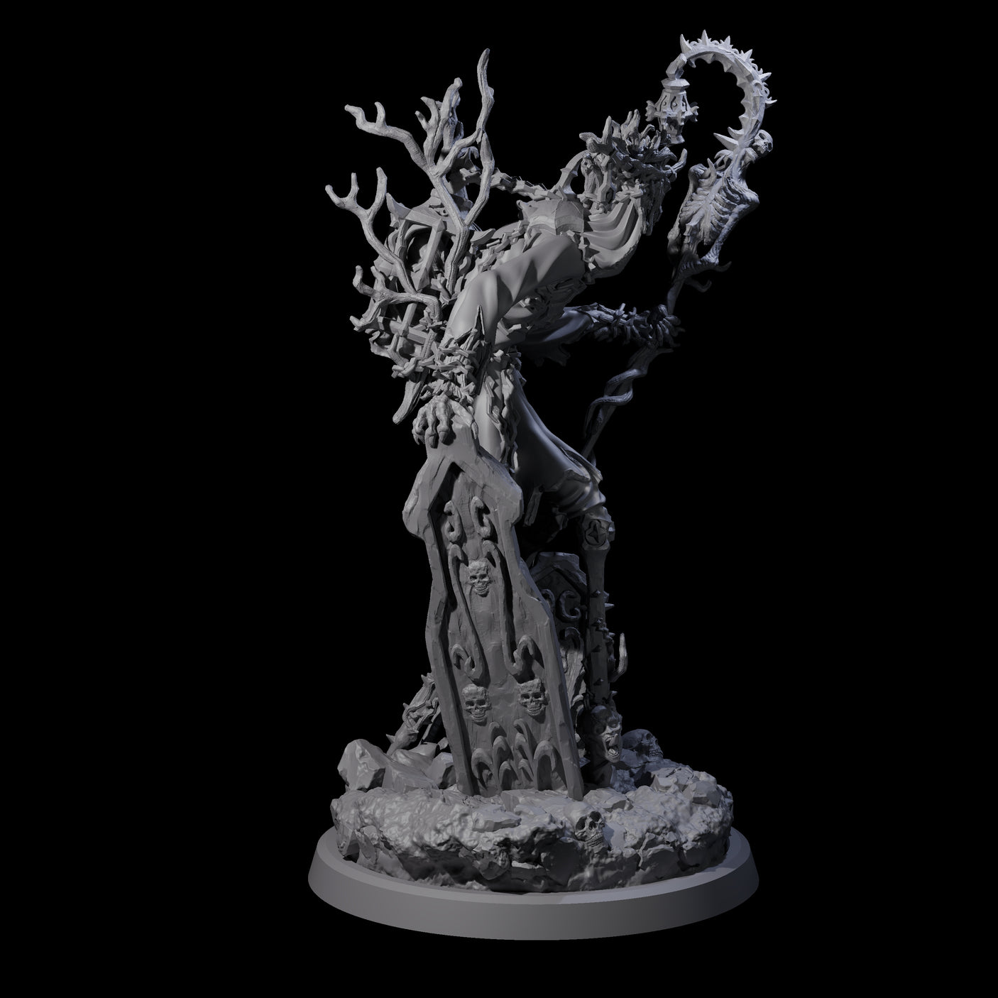 Corrupted Human Druid D Miniature for Dungeons and Dragons, Pathfinder or other TTRPGs