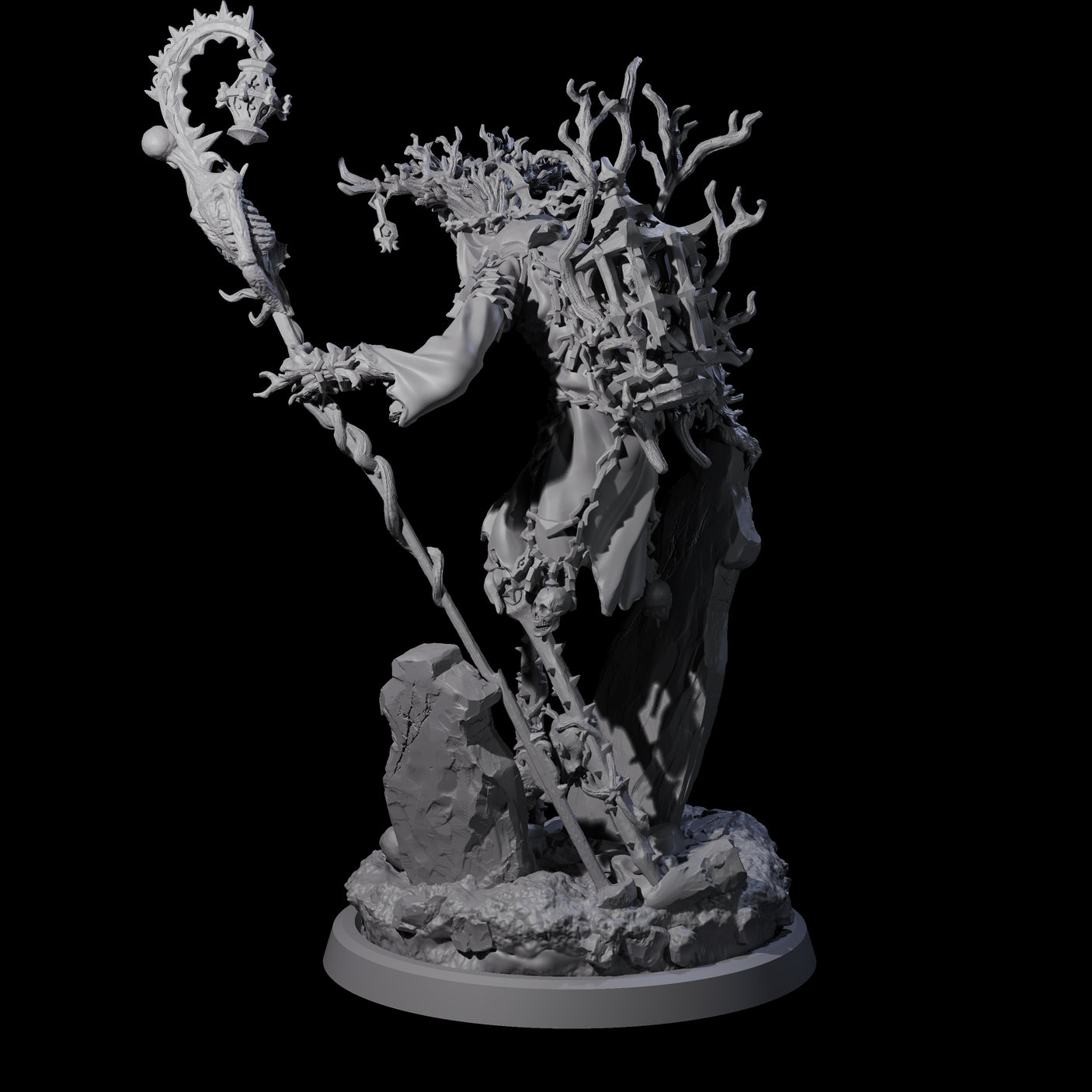 Corrupted Human Druid D Miniature for Dungeons and Dragons, Pathfinder or other TTRPGs