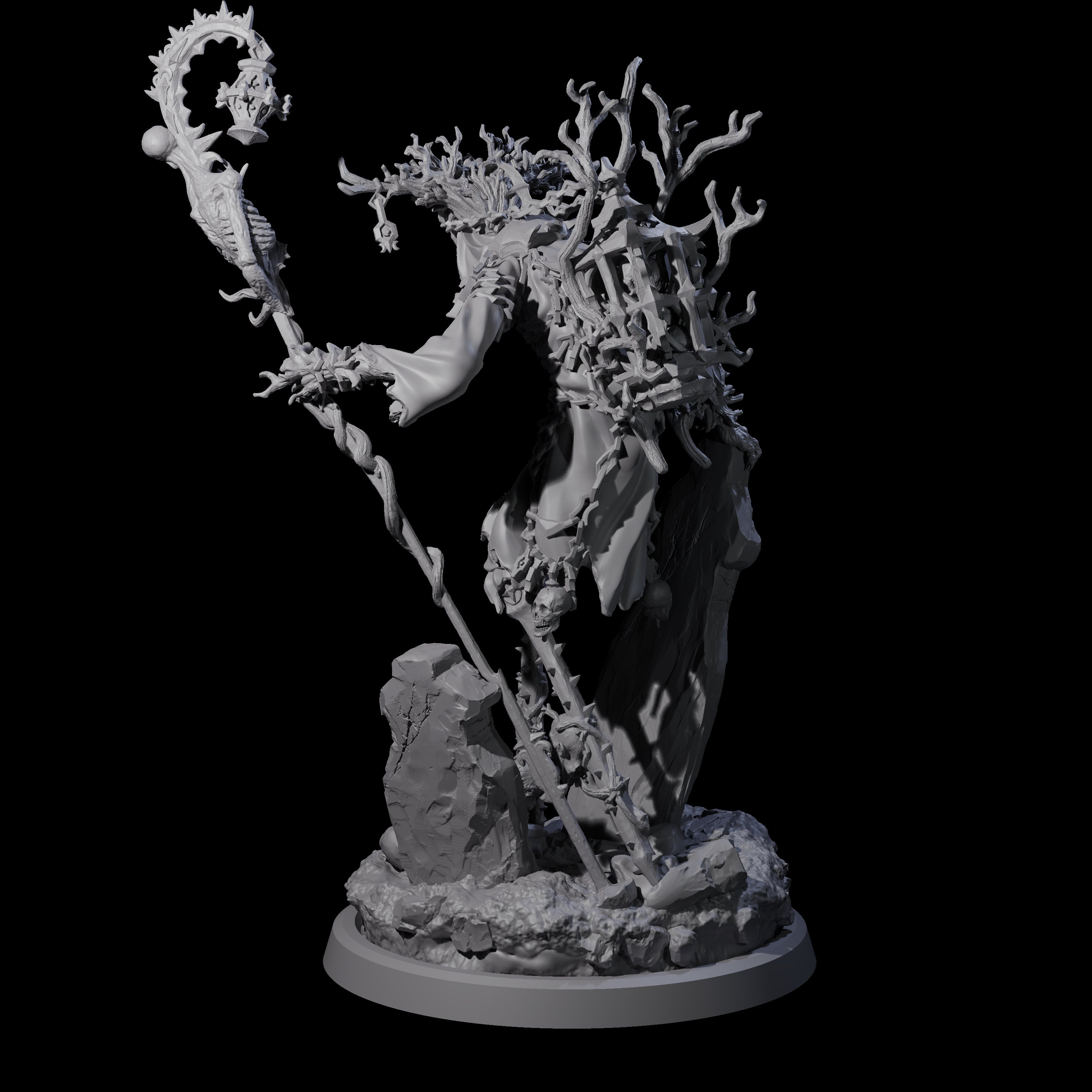 Corrupted Human Druid D Miniature for Dungeons and Dragons, Pathfinder or other TTRPGs