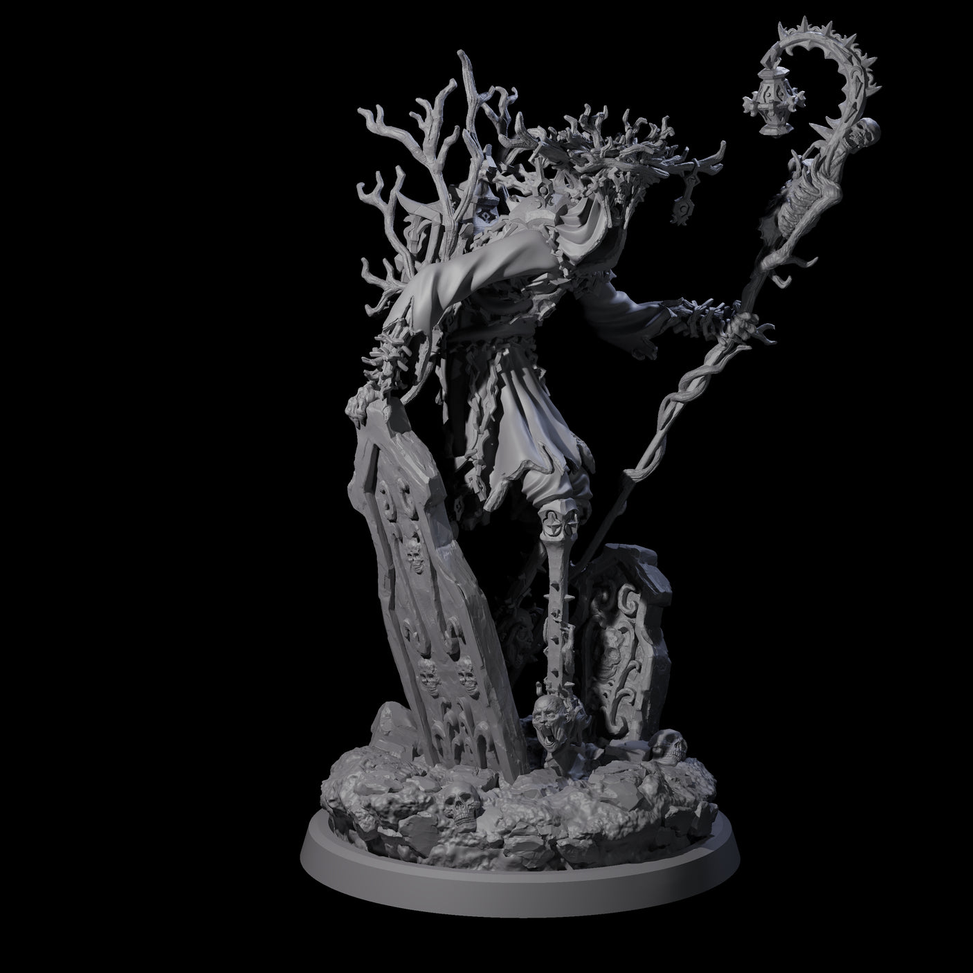 Corrupted Human Druid D Miniature for Dungeons and Dragons, Pathfinder or other TTRPGs