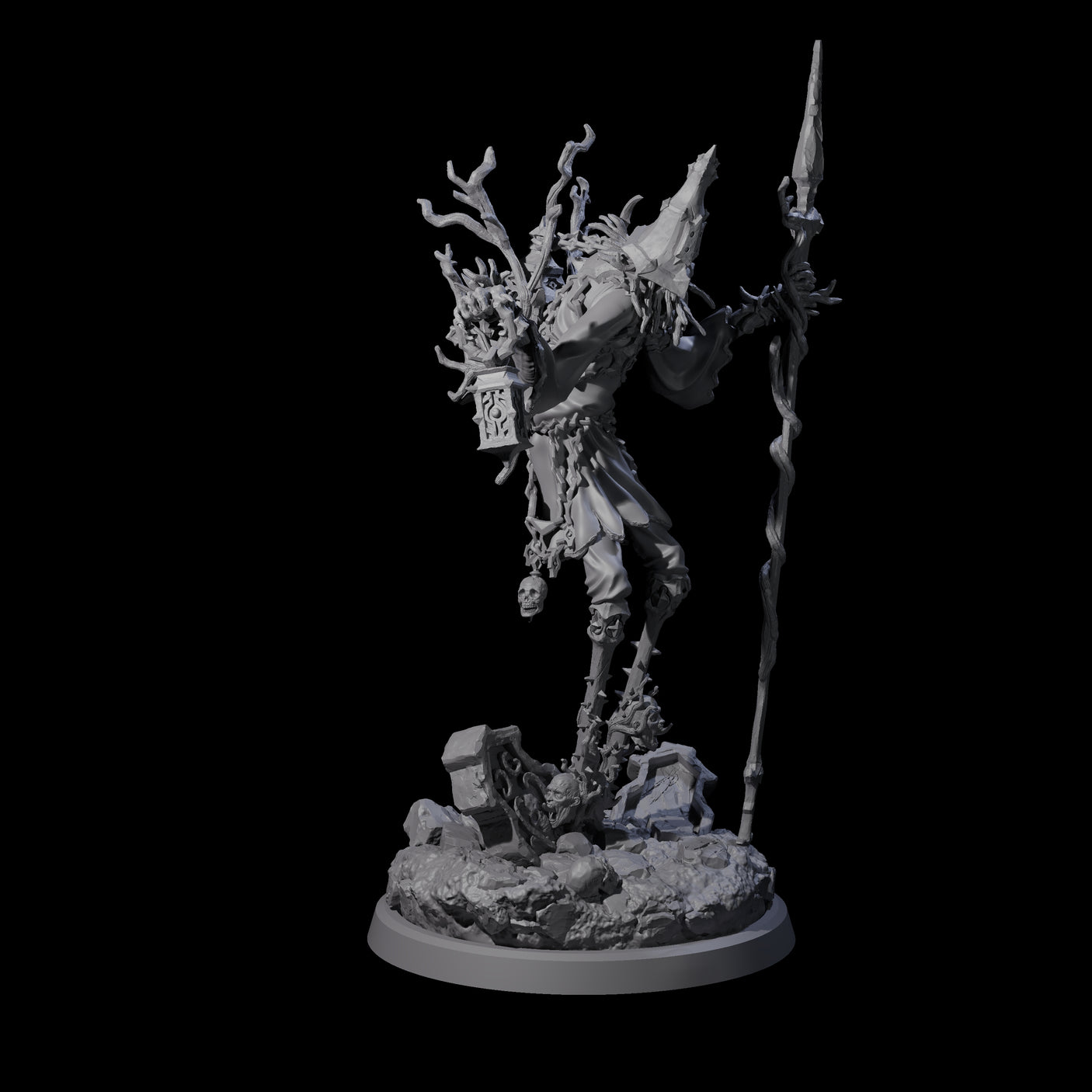 Corrupted Human Druids Miniature for Dungeons and Dragons, Pathfinder or other TTRPGs