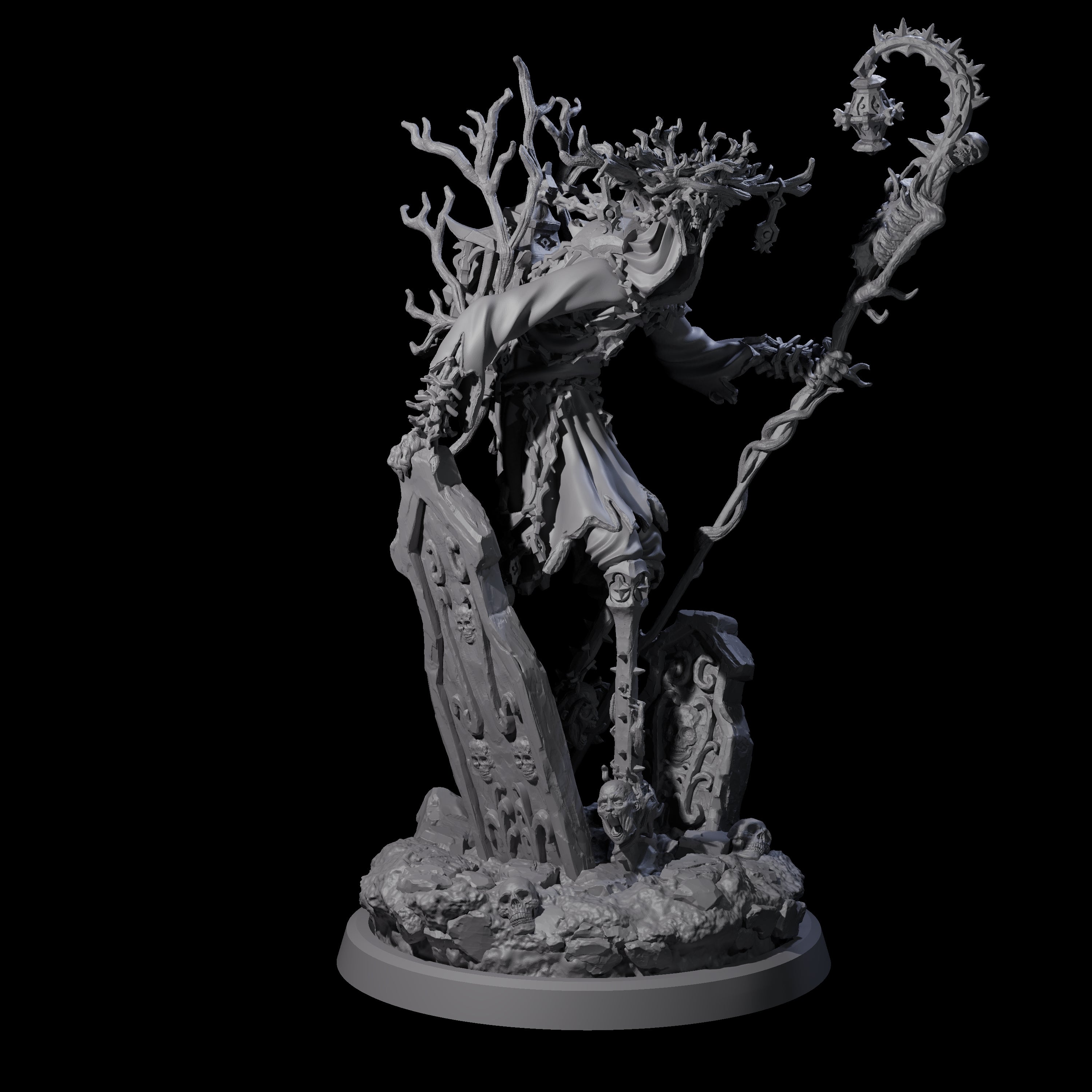 Corrupted Human Druids Miniature for Dungeons and Dragons, Pathfinder or other TTRPGs