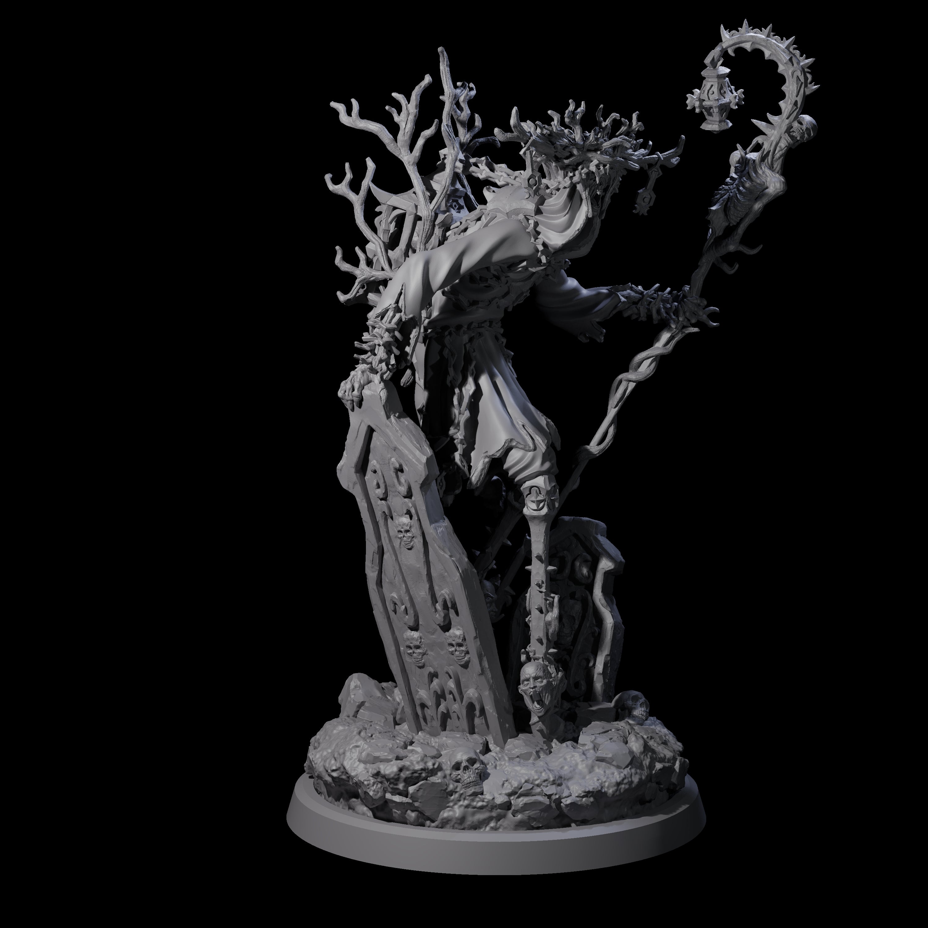 Corrupted Human Druids Miniature for Dungeons and Dragons, Pathfinder or other TTRPGs