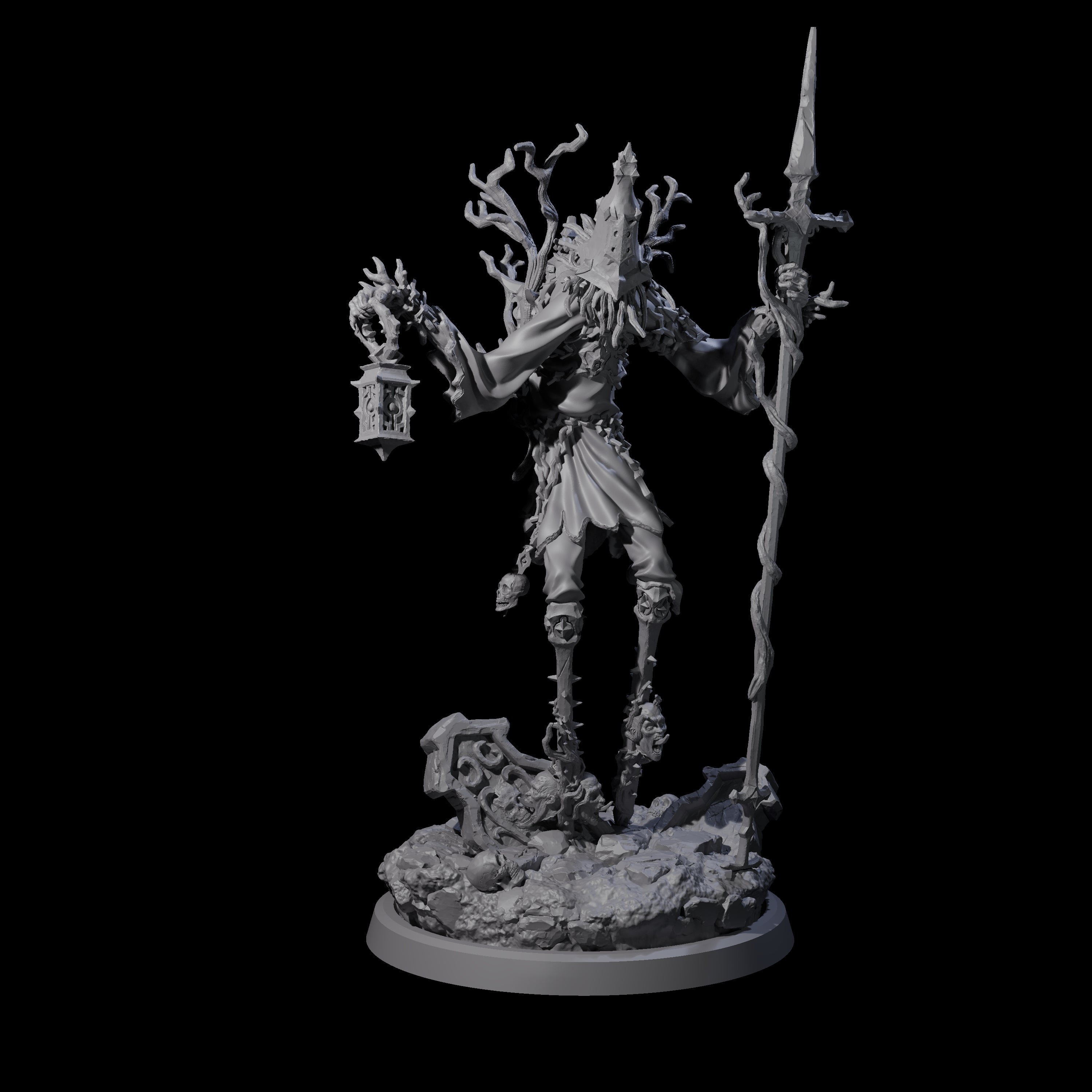 Corrupted Human Druids Miniature for Dungeons and Dragons, Pathfinder or other TTRPGs