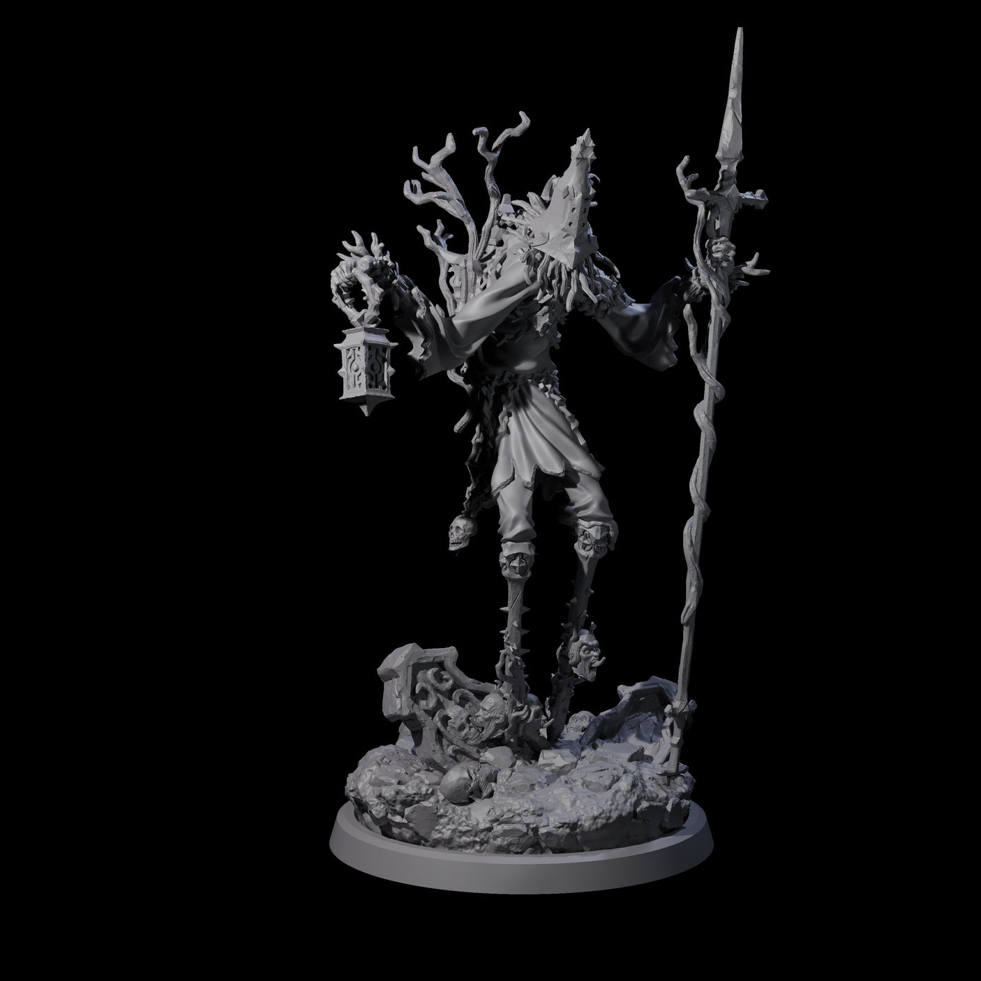 Corrupted Human Druids Miniature for Dungeons and Dragons, Pathfinder or other TTRPGs