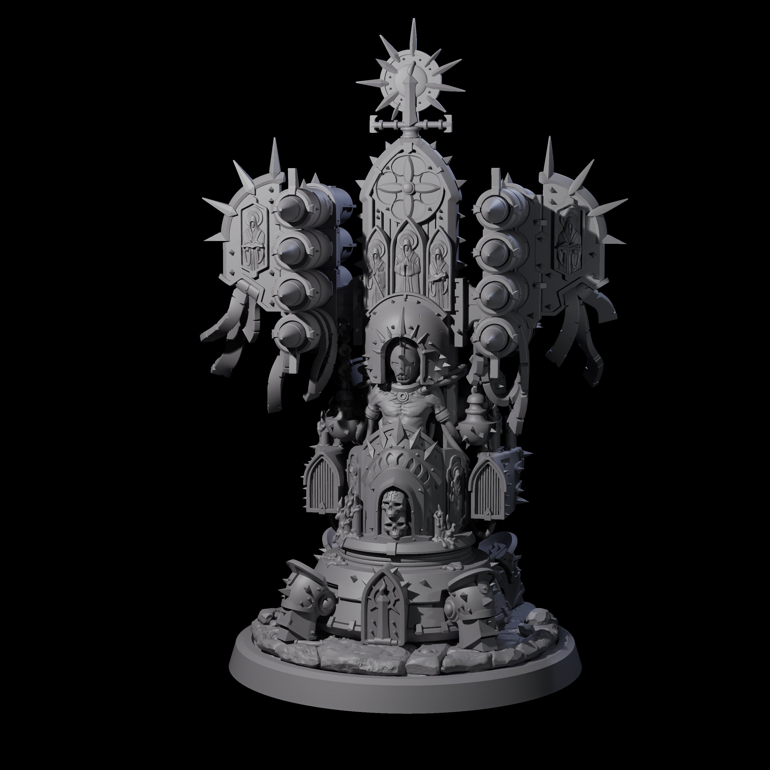 Corrupted Human Techpriest A Miniature for Dungeons and Dragons, Pathfinder or other TTRPGs