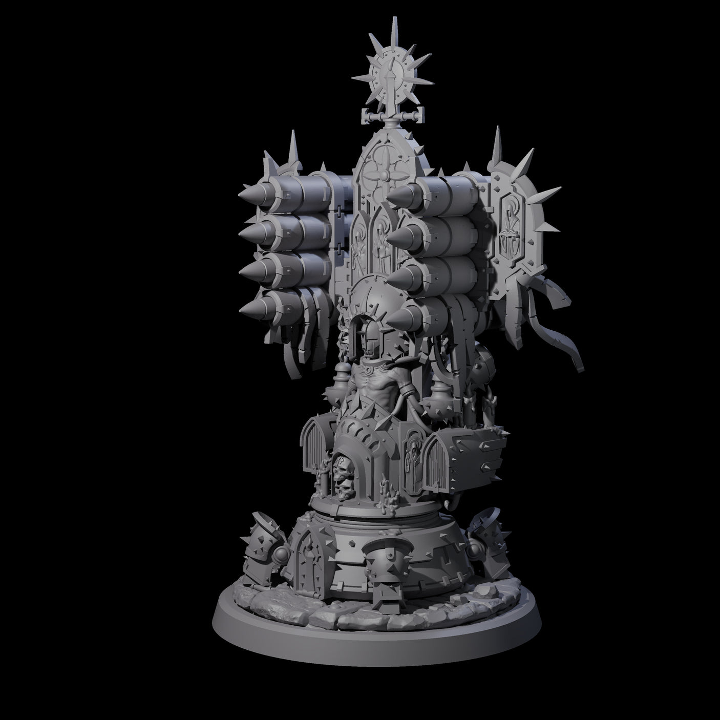 Corrupted Human Techpriest A Miniature for Dungeons and Dragons, Pathfinder or other TTRPGs