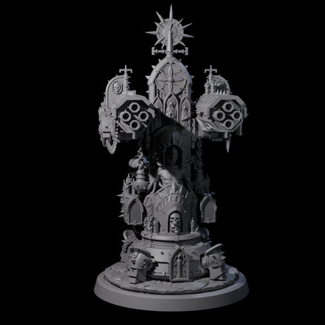 Corrupted Human Techpriest B Miniature for Dungeons and Dragons, Pathfinder or other TTRPGs