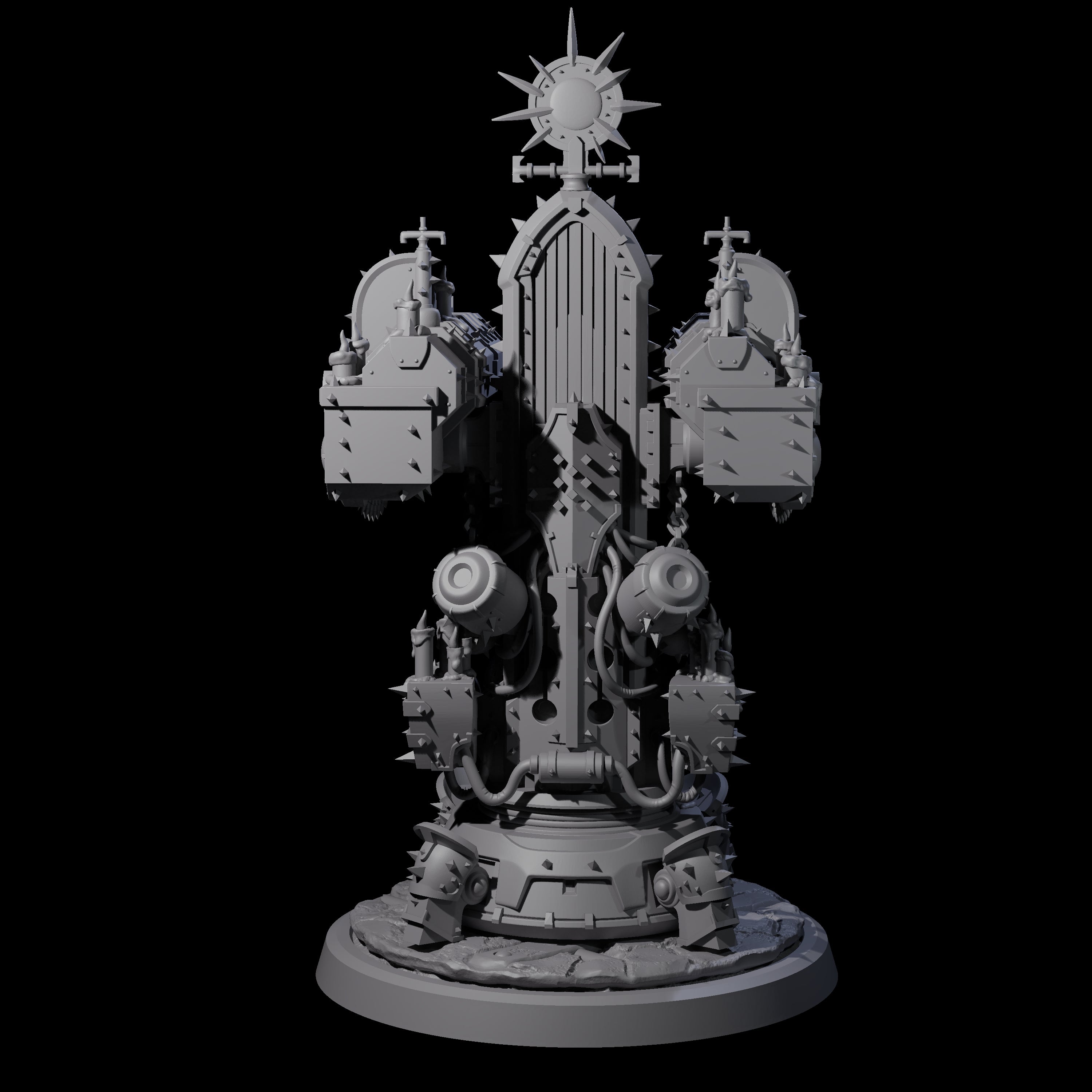 Corrupted Human Techpriest B Miniature for Dungeons and Dragons, Pathfinder or other TTRPGs