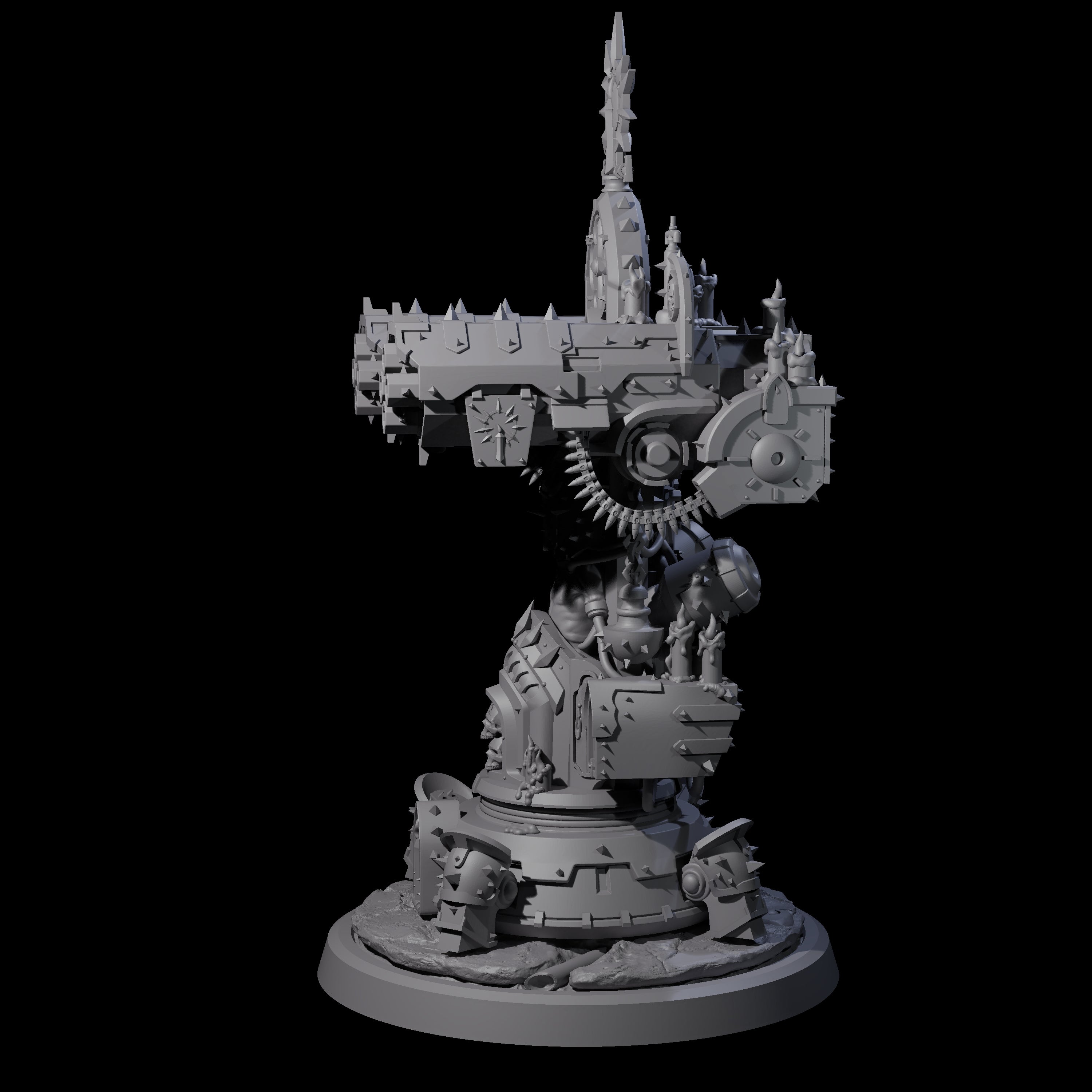 Corrupted Human Techpriest B Miniature for Dungeons and Dragons, Pathfinder or other TTRPGs