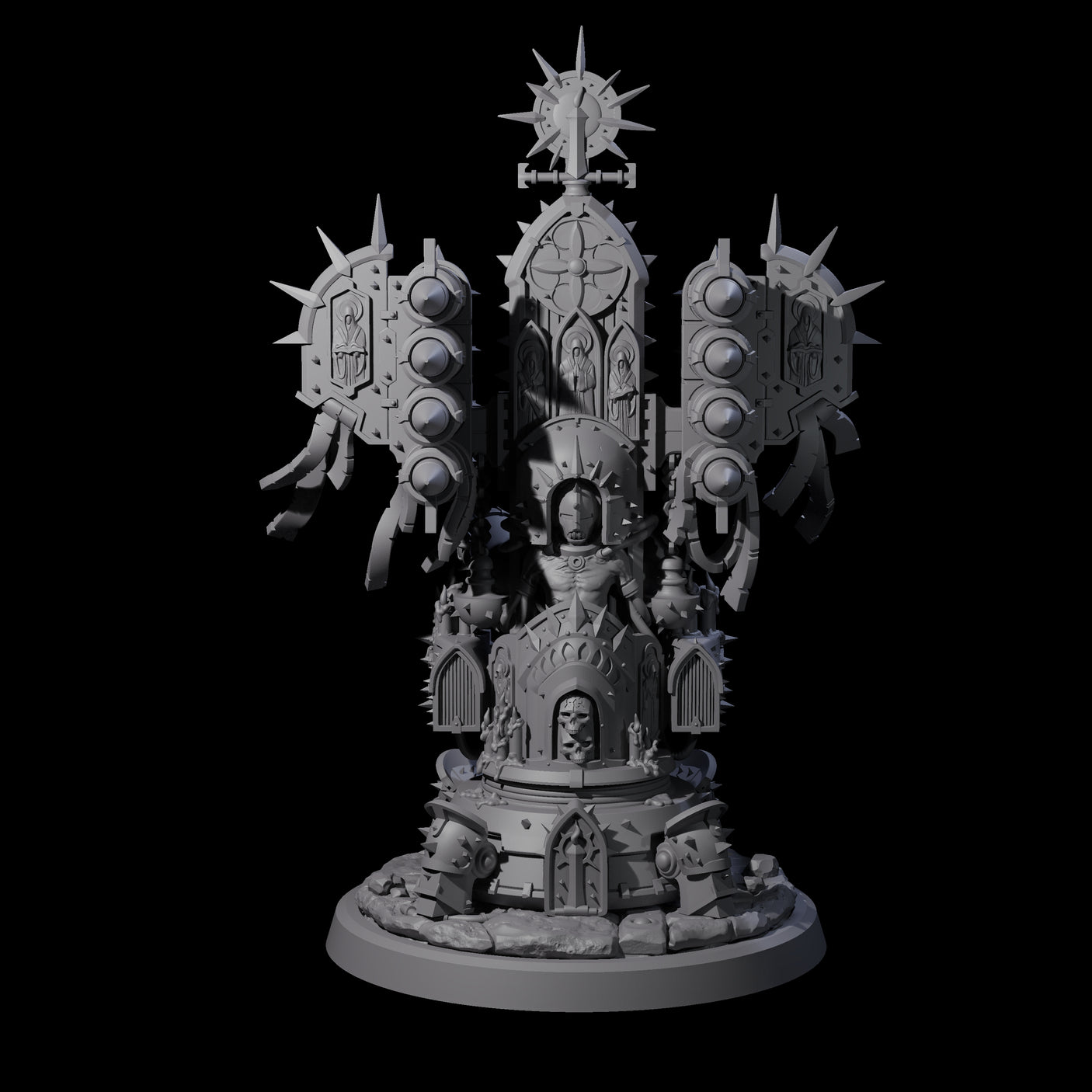 Corrupted Human Techpriests Miniature for Dungeons and Dragons, Pathfinder or other TTRPGs