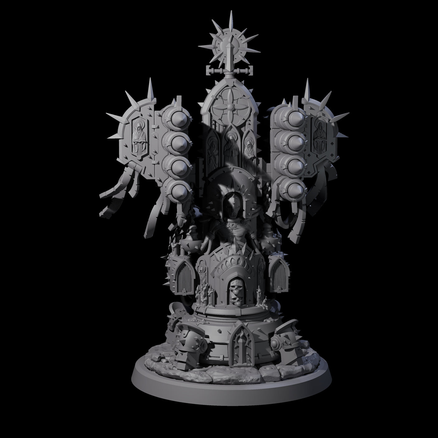 Corrupted Human Techpriests Miniature for Dungeons and Dragons, Pathfinder or other TTRPGs