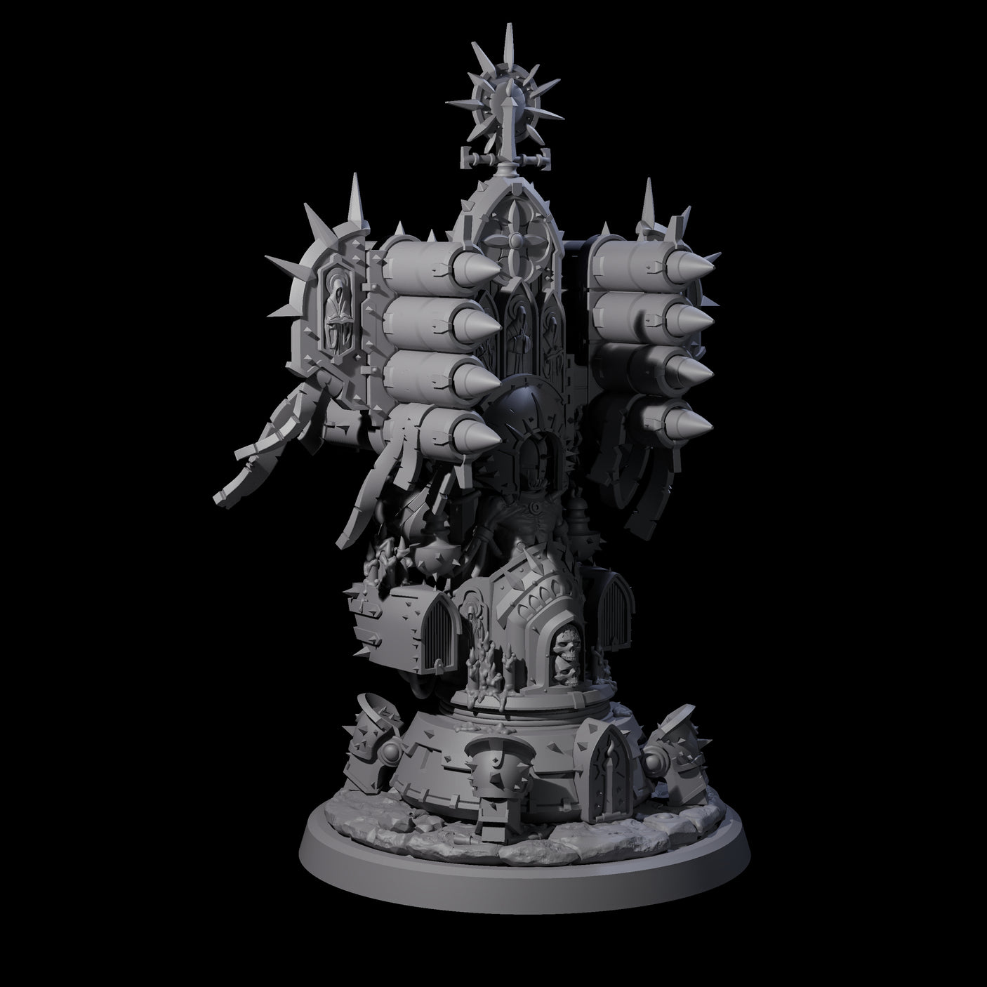 Corrupted Human Techpriests Miniature for Dungeons and Dragons, Pathfinder or other TTRPGs