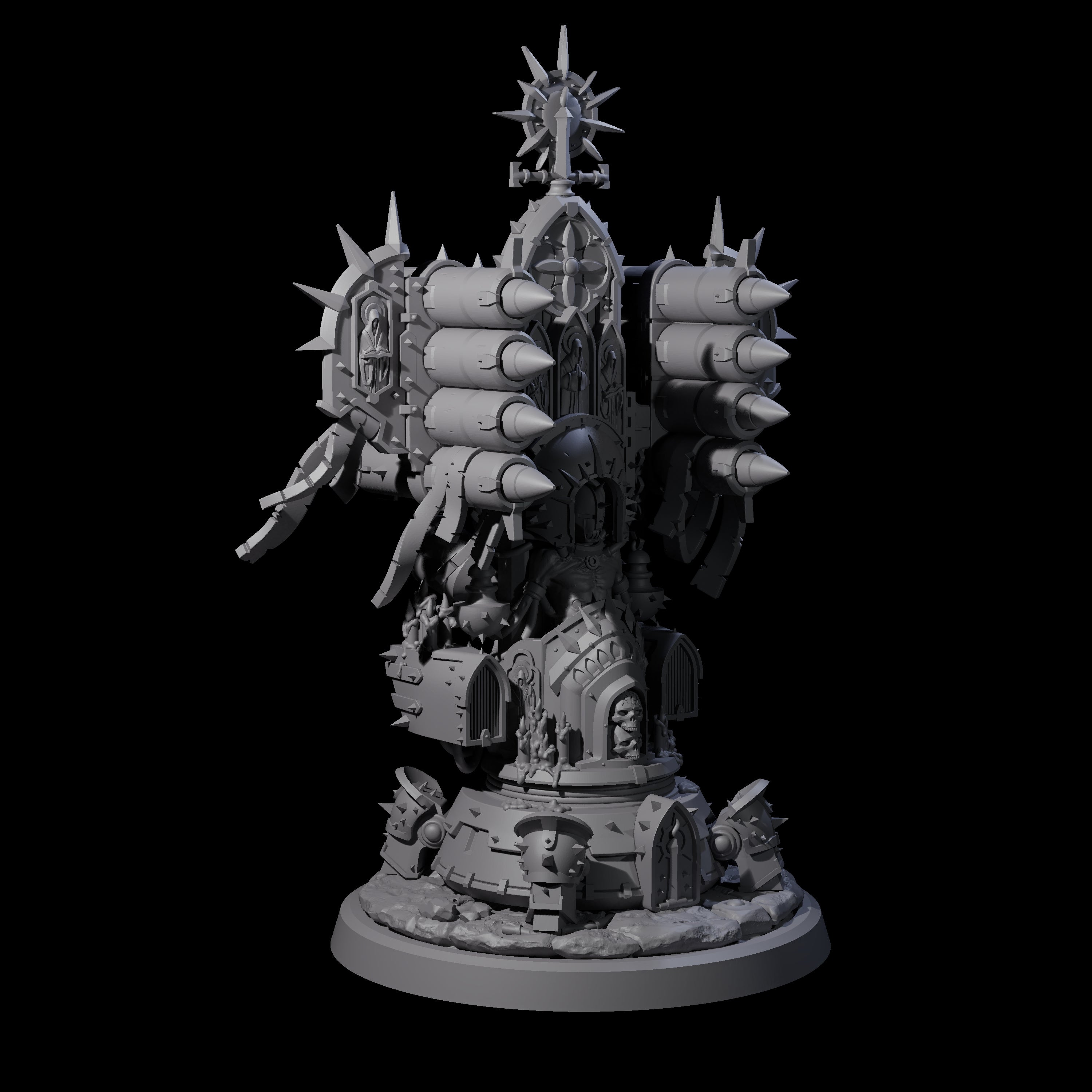 Corrupted Human Techpriests Miniature for Dungeons and Dragons, Pathfinder or other TTRPGs