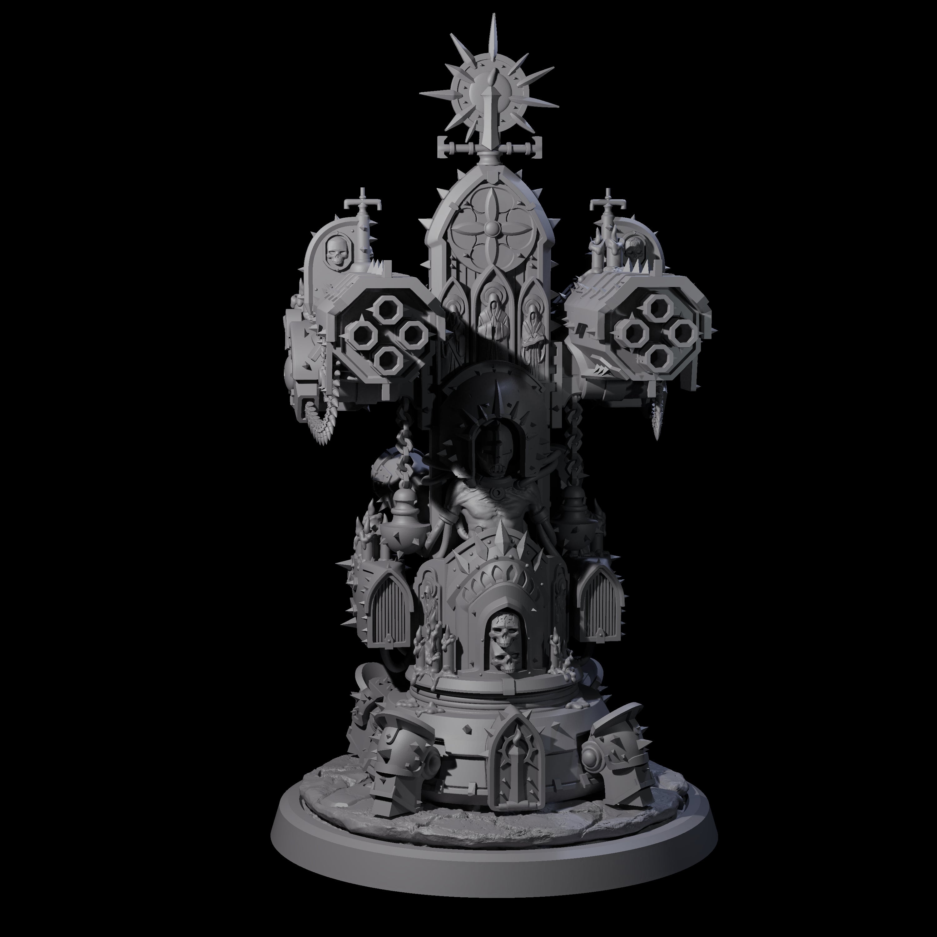 Corrupted Human Techpriests Miniature for Dungeons and Dragons, Pathfinder or other TTRPGs