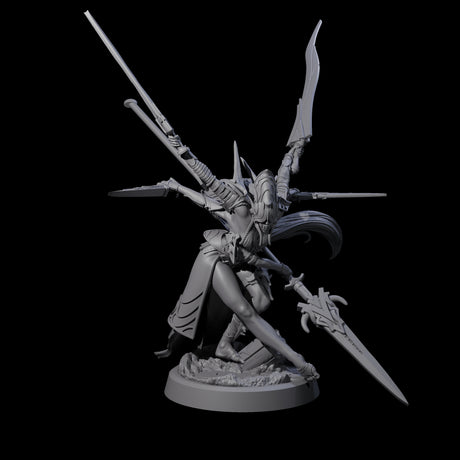 Corrupted Marilith D Miniature for Dungeons and Dragons, Pathfinder or other TTRPGs