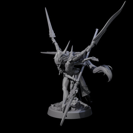 Corrupted Marilith D Miniature for Dungeons and Dragons, Pathfinder or other TTRPGs