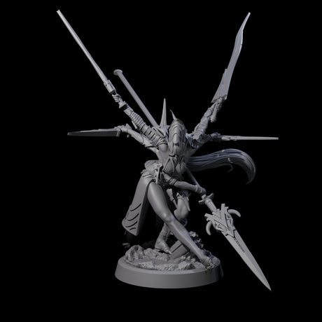 Corrupted Marilith D Miniature for Dungeons and Dragons, Pathfinder or other TTRPGs