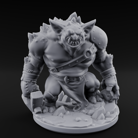 Corrupted Mutant Goblin Miner Miniature for Dungeons and Dragons, Pathfinder or other TTRPGs
