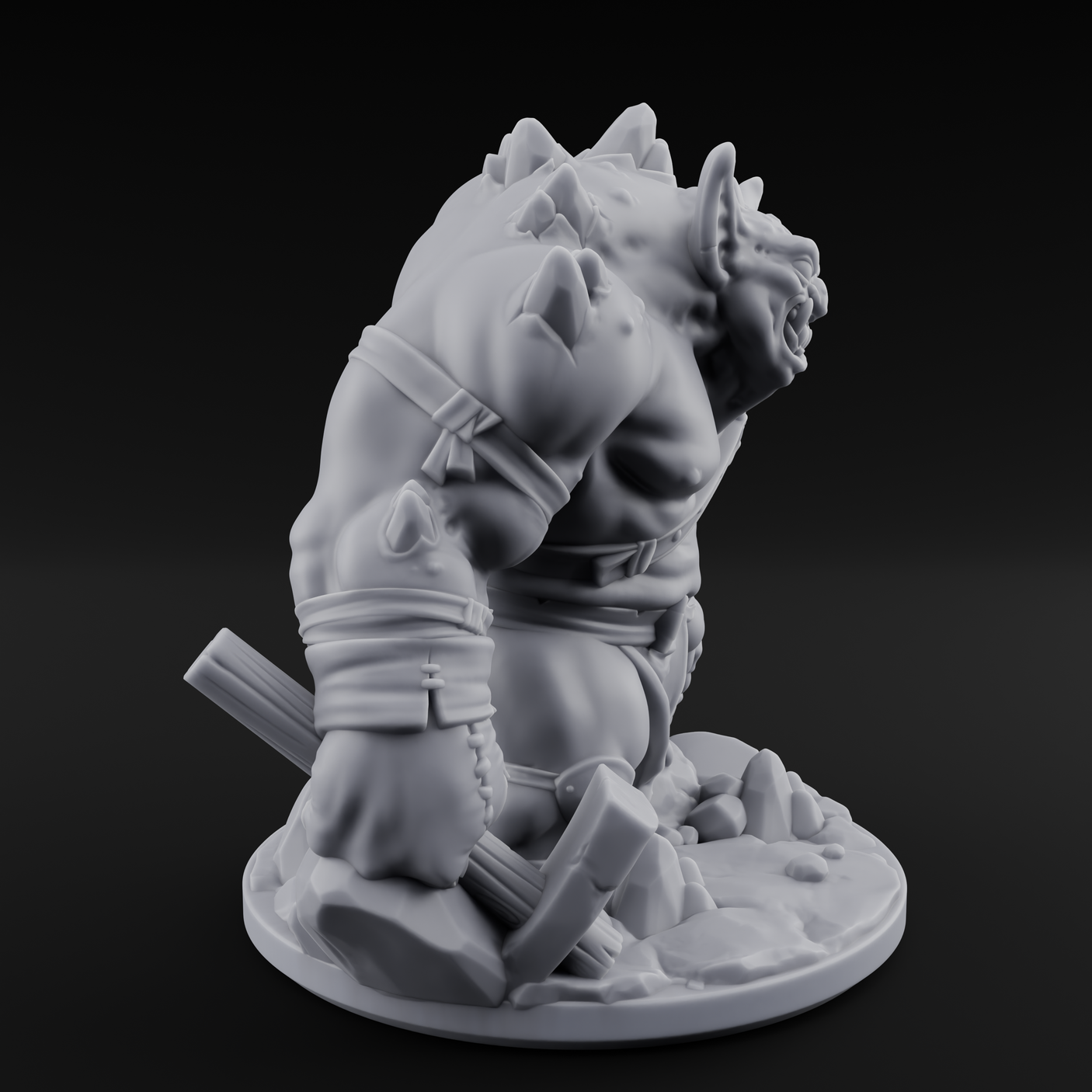 Corrupted Mutant Goblin Miner Miniature for Dungeons and Dragons, Pathfinder or other TTRPGs