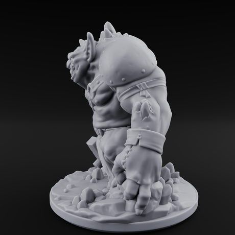 Corrupted Mutant Goblin Miner Miniature for Dungeons and Dragons, Pathfinder or other TTRPGs