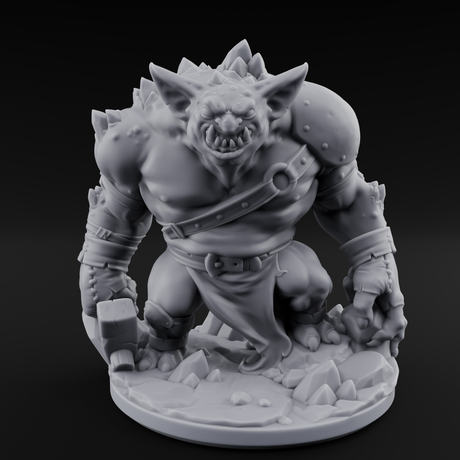 Corrupted Mutant Goblin Miner Miniature for Dungeons and Dragons, Pathfinder or other TTRPGs