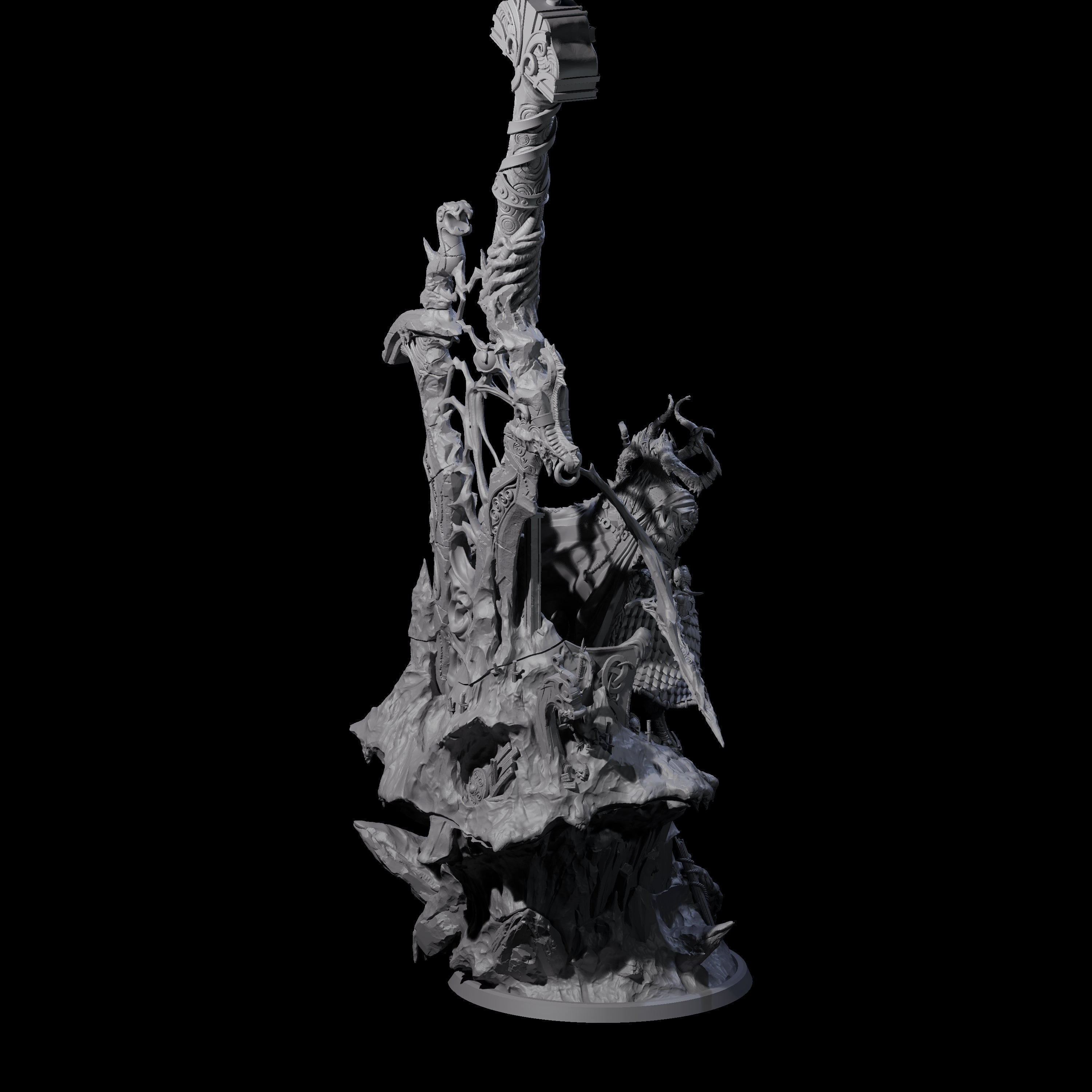 Corrupted Valkyrie Miniature for Dungeons and Dragons, Pathfinder or other TTRPGs