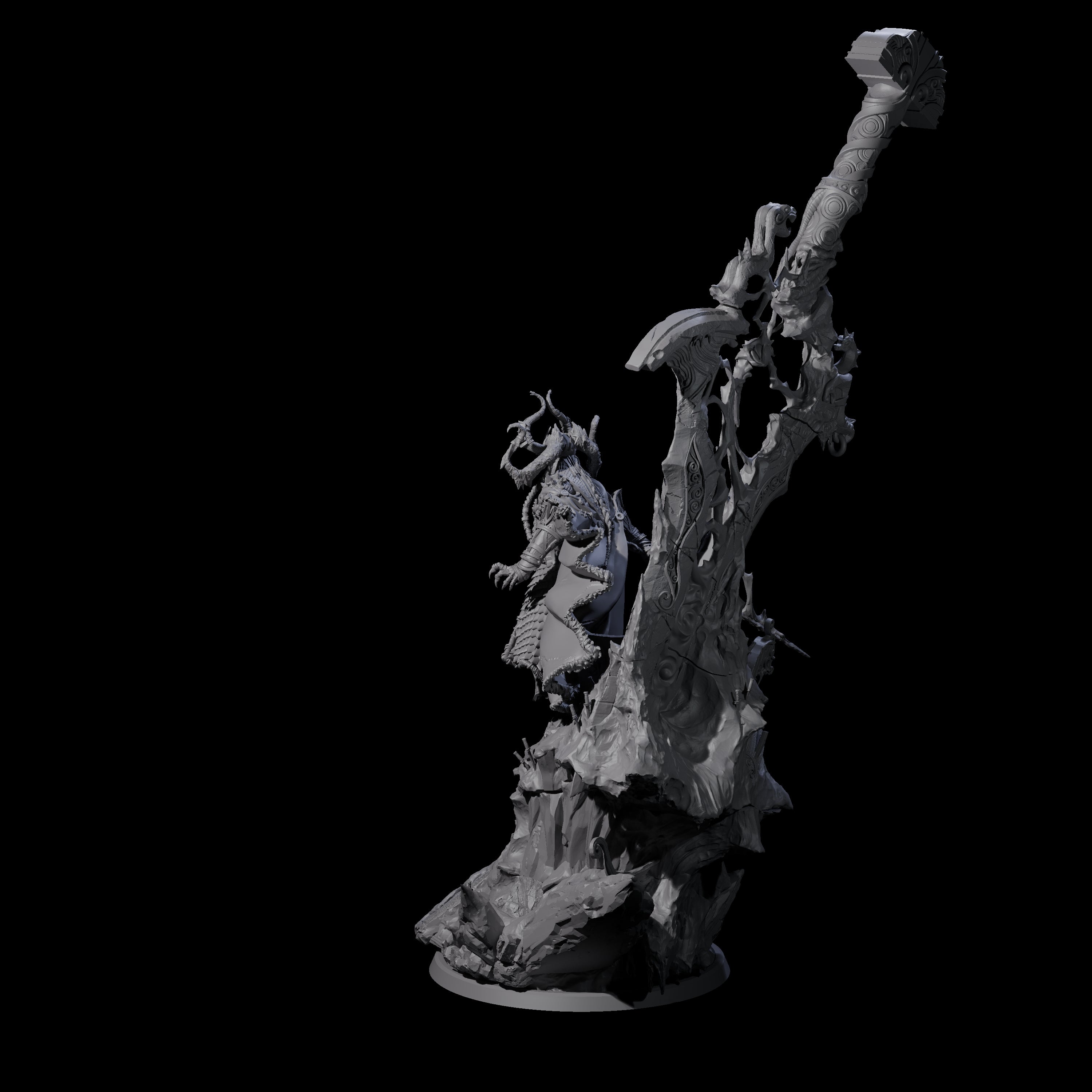 Corrupted Valkyrie Miniature for Dungeons and Dragons, Pathfinder or other TTRPGs
