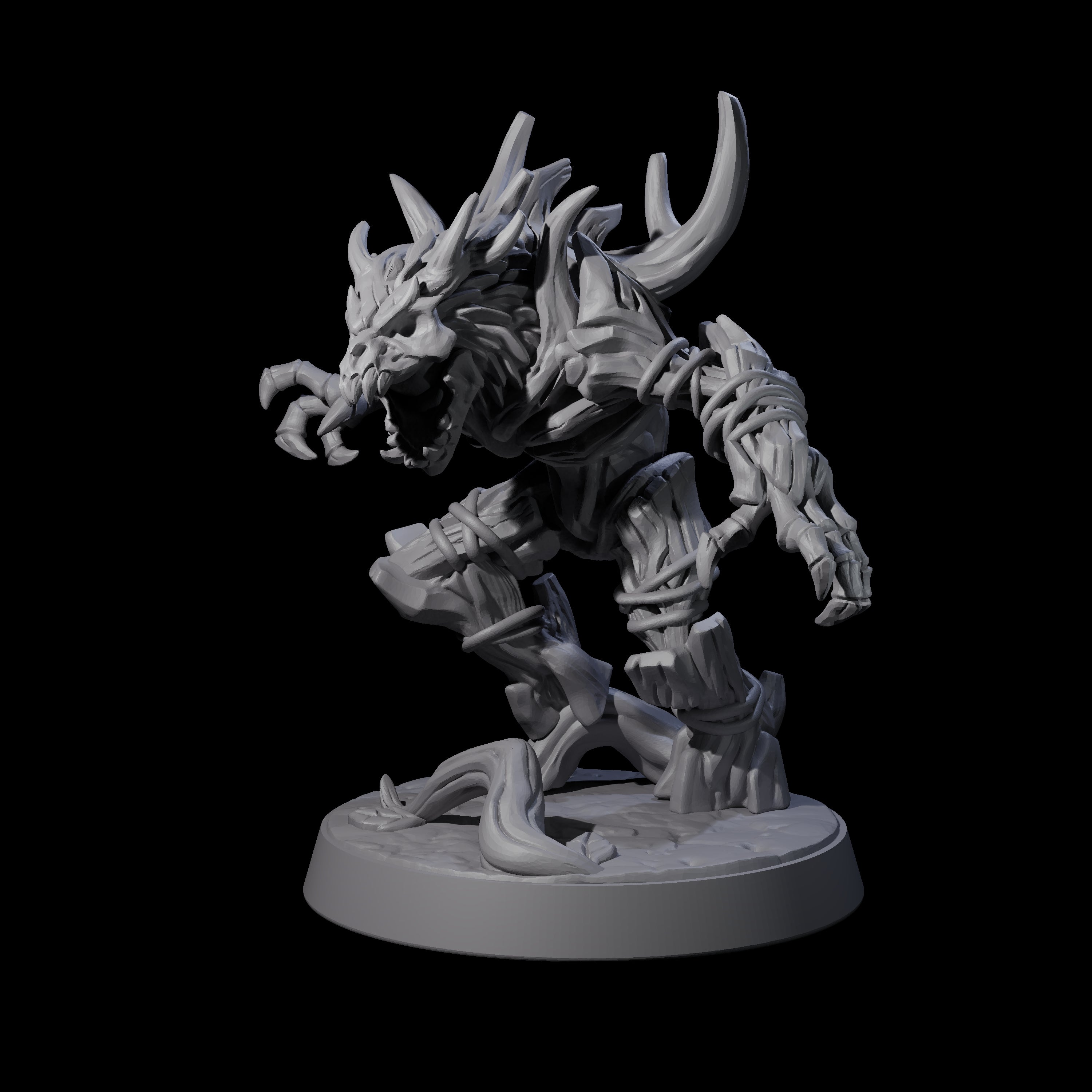 Corrupted Wood Woad A Miniature for Dungeons and Dragons, Pathfinder or other TTRPGs